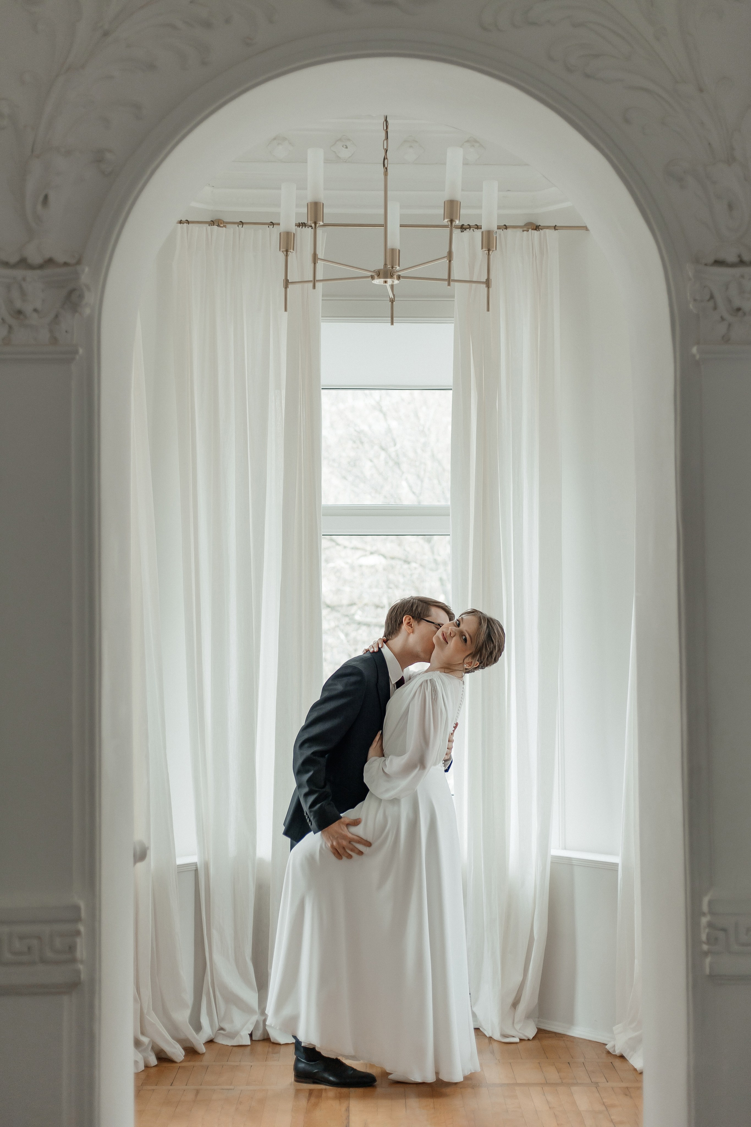 свадебная фотосессия в студии в Москве