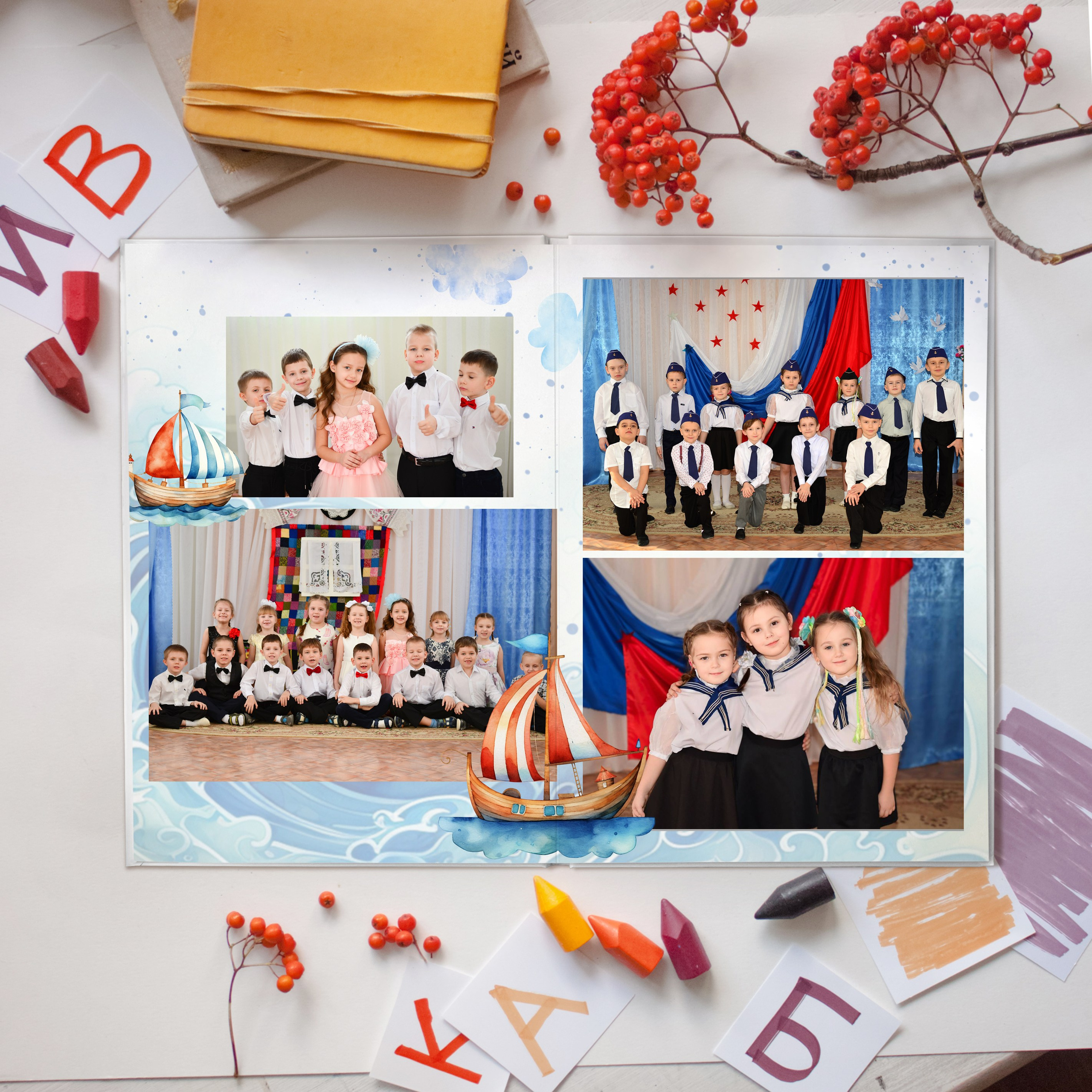 Выпускные альбомы детский сад. Фотограф в Новомичуринске Наталья Малиновская