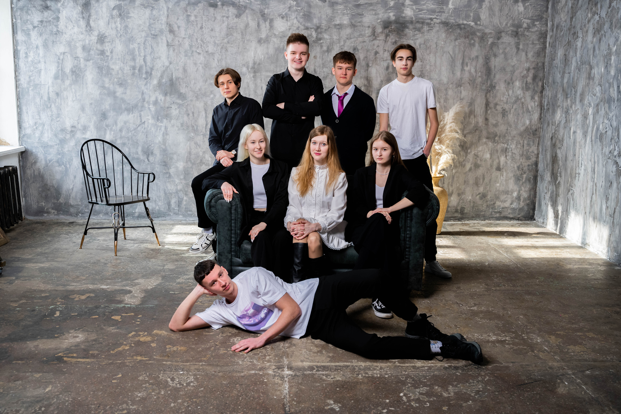 Фотосессия 11-А в студии «Art-place». Выпускные альбомы в Подольске Москве и МО