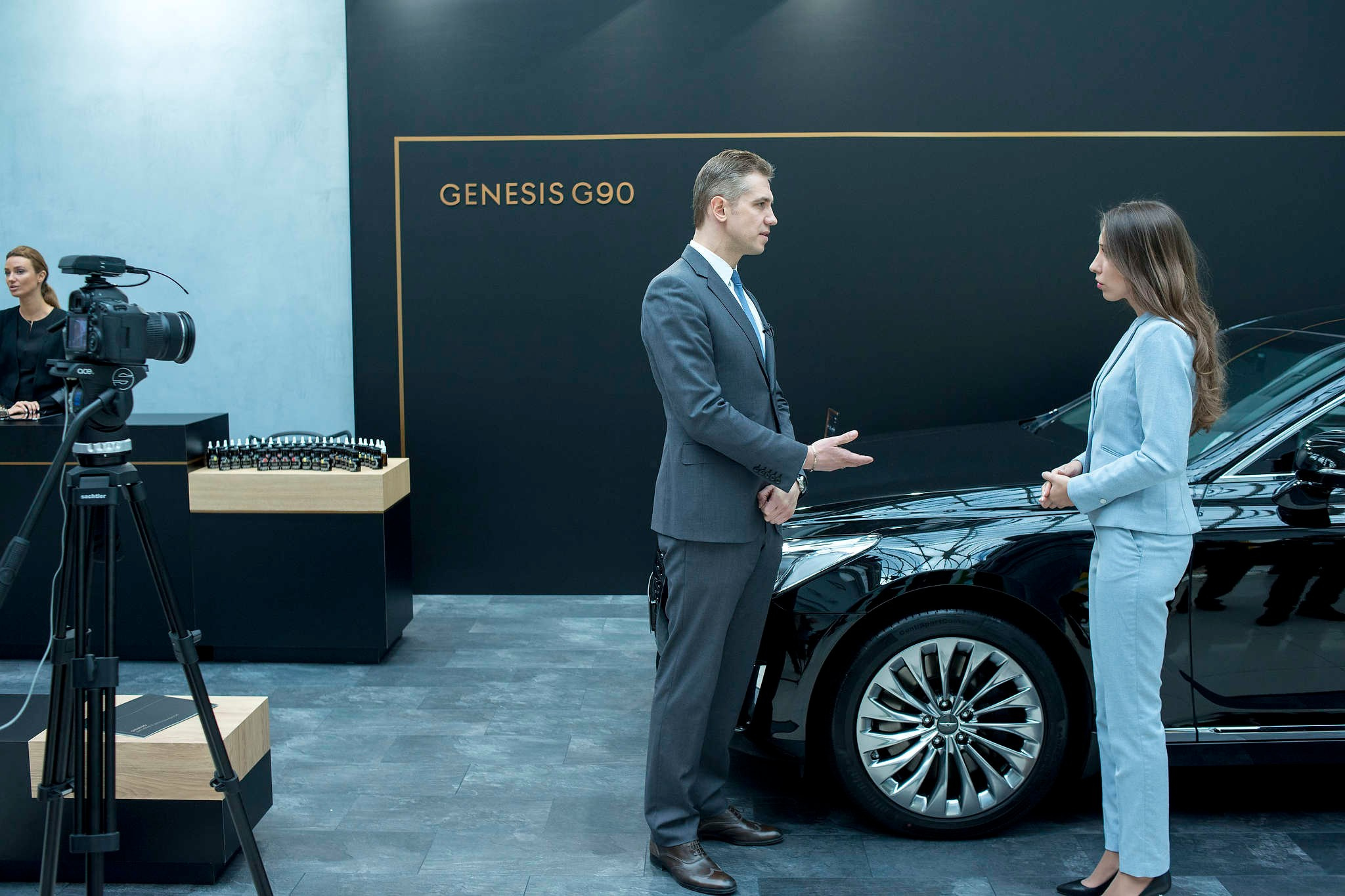 Директор Genesis и Hyundai Алексей Калицев дает интервью на международном инвестиционном форуме в Сочи в 2019 году. Съемка для РБК