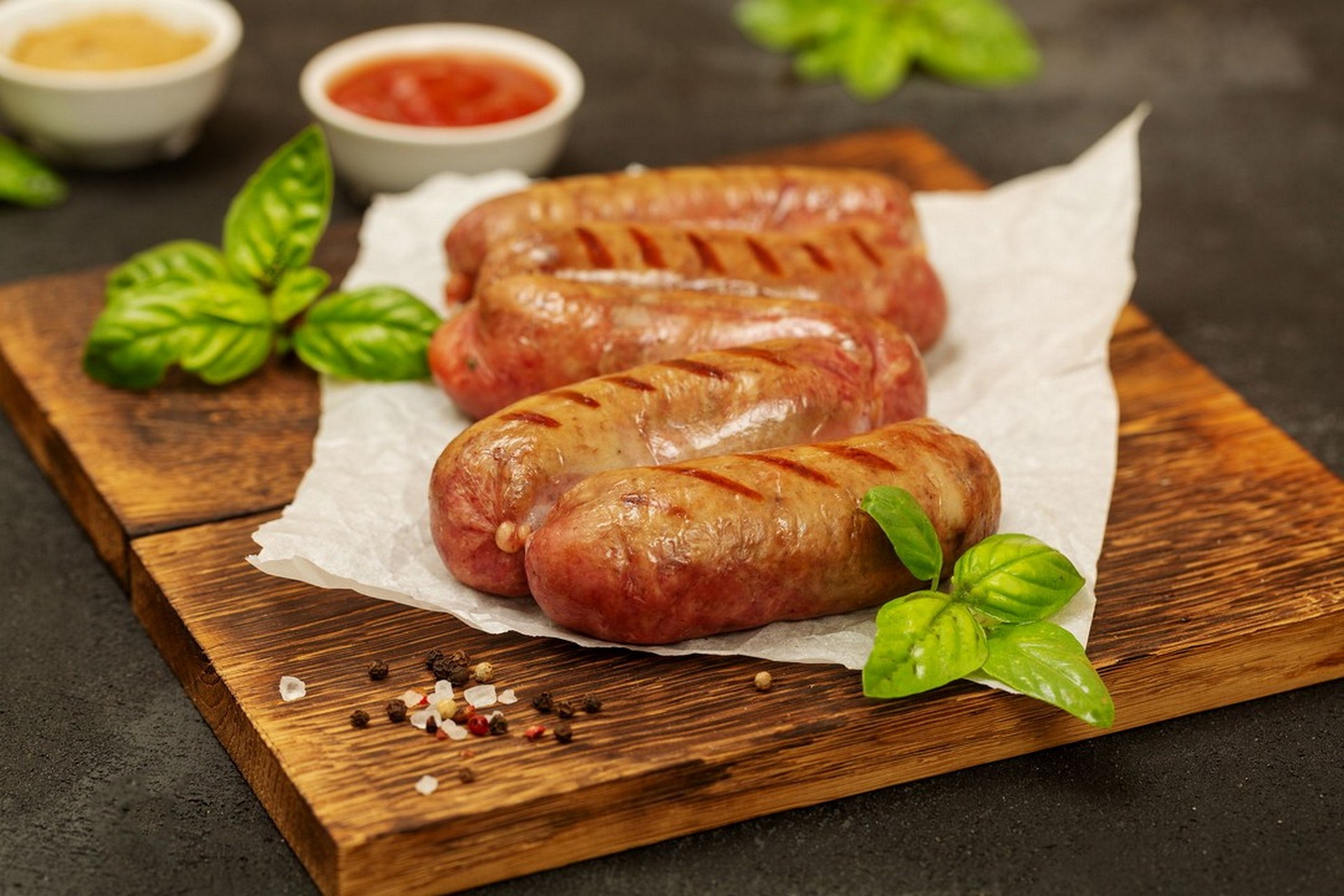 Фудфотосъемка колбасок гриль для сайта компании