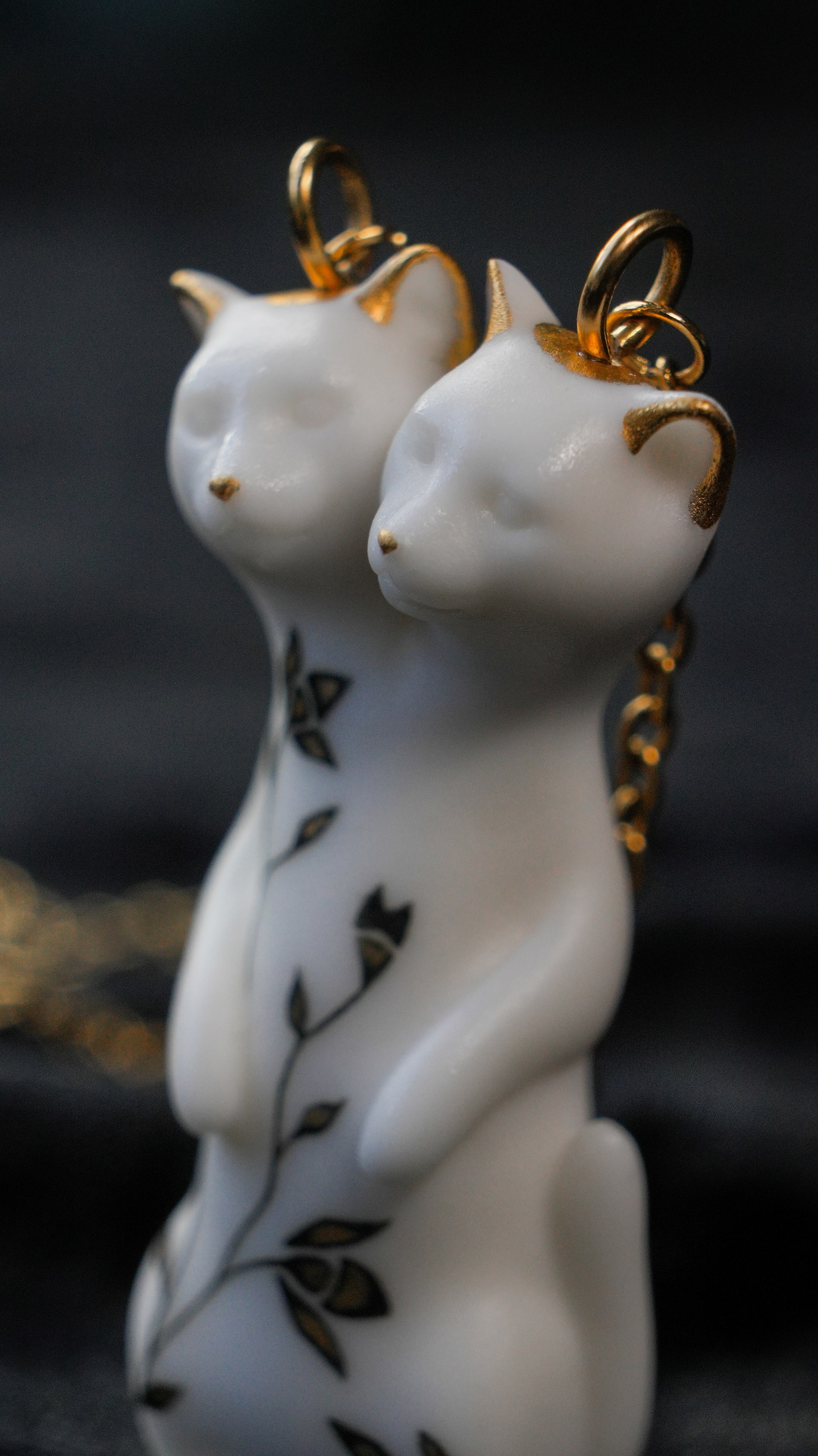 Кот двухголовый 15 000 руб. Авторские Шарнирные куклы и украшения из фарфора Алексаны Лавринчук