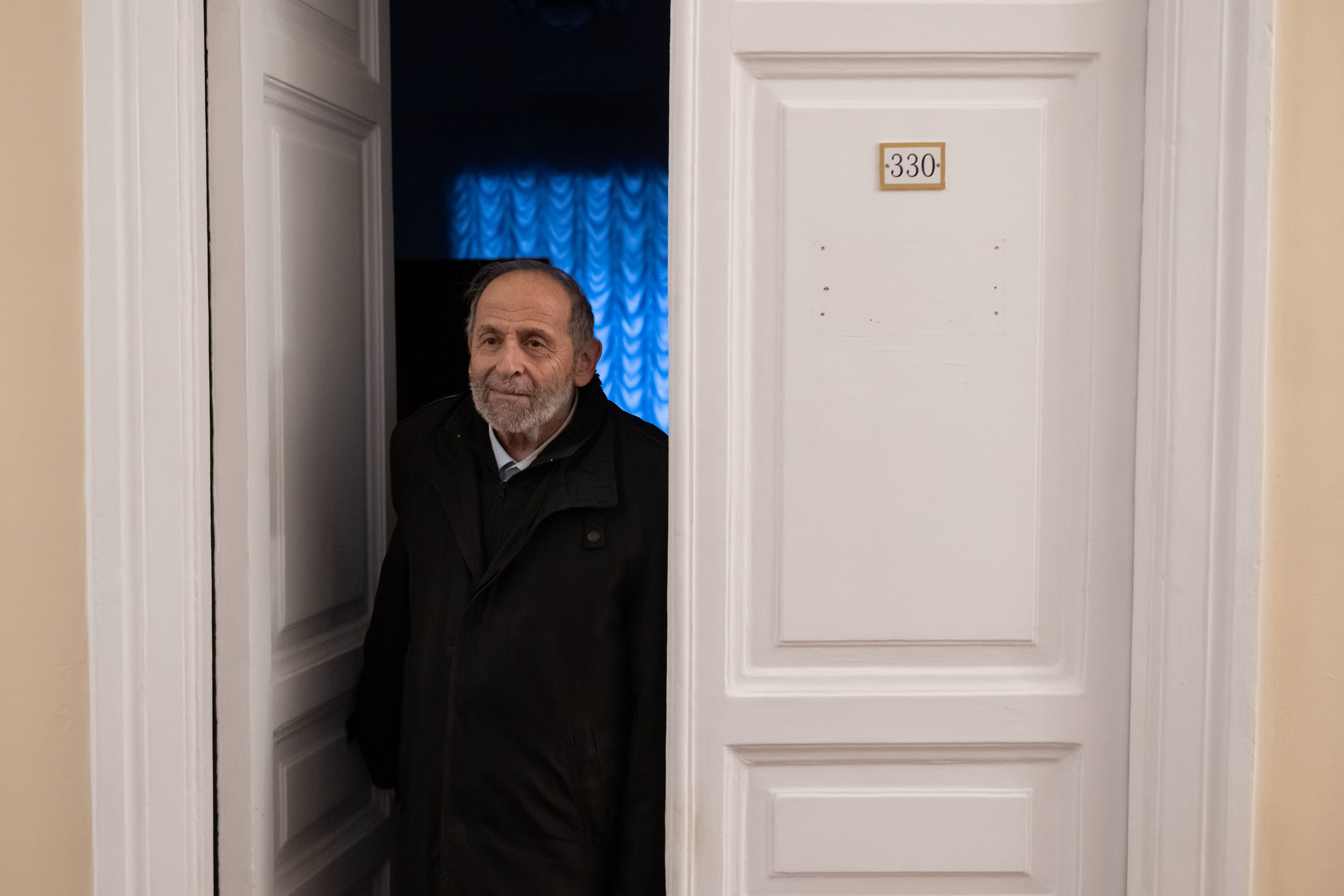 Boris Vishnevsky closes the door of his office for the last time.