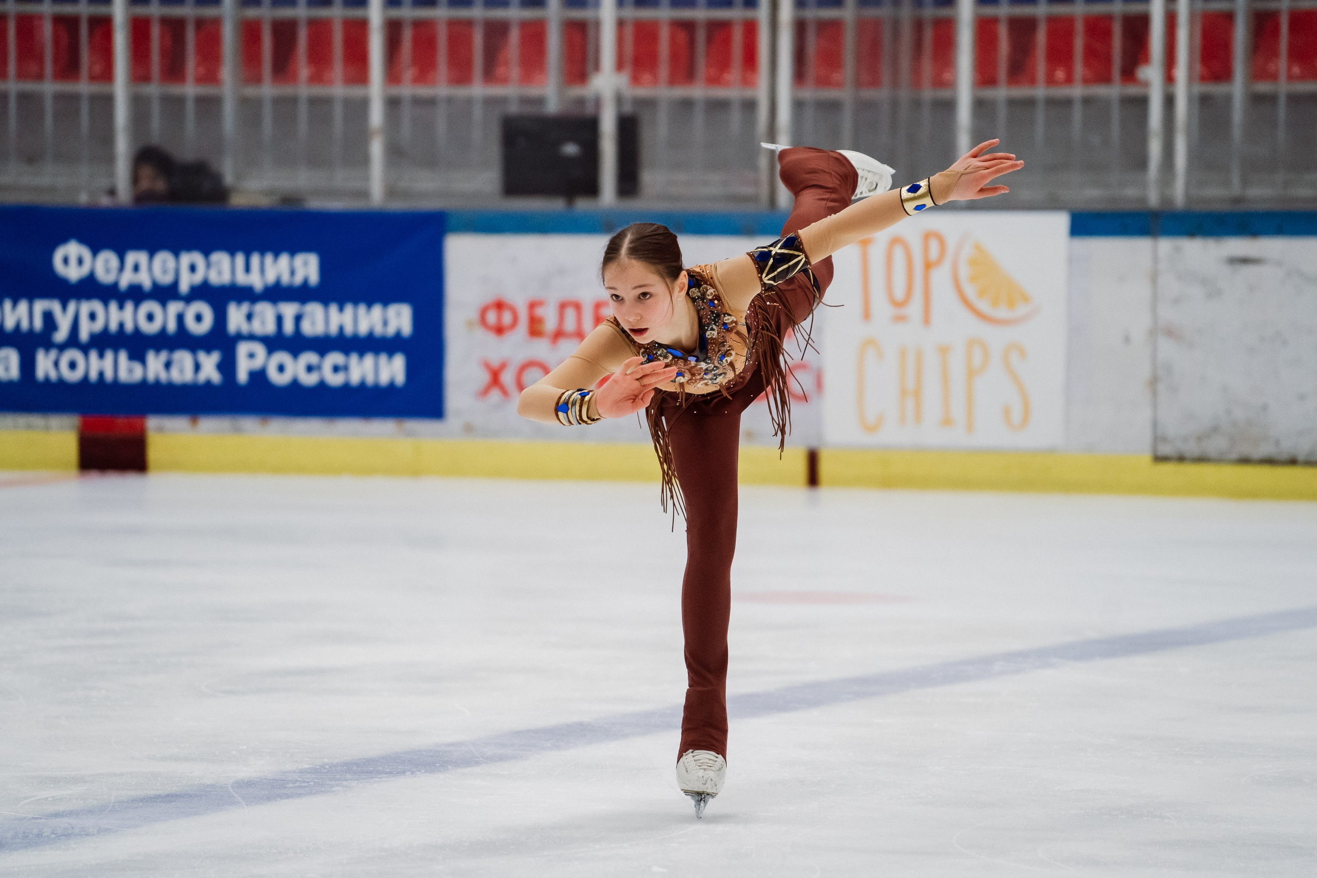 Первенство ДФО и СФО по фигурному катанию на коньках г. Искитим. Воробьева Ксения — Спортивный и танцевальный фотограф Новосибирск