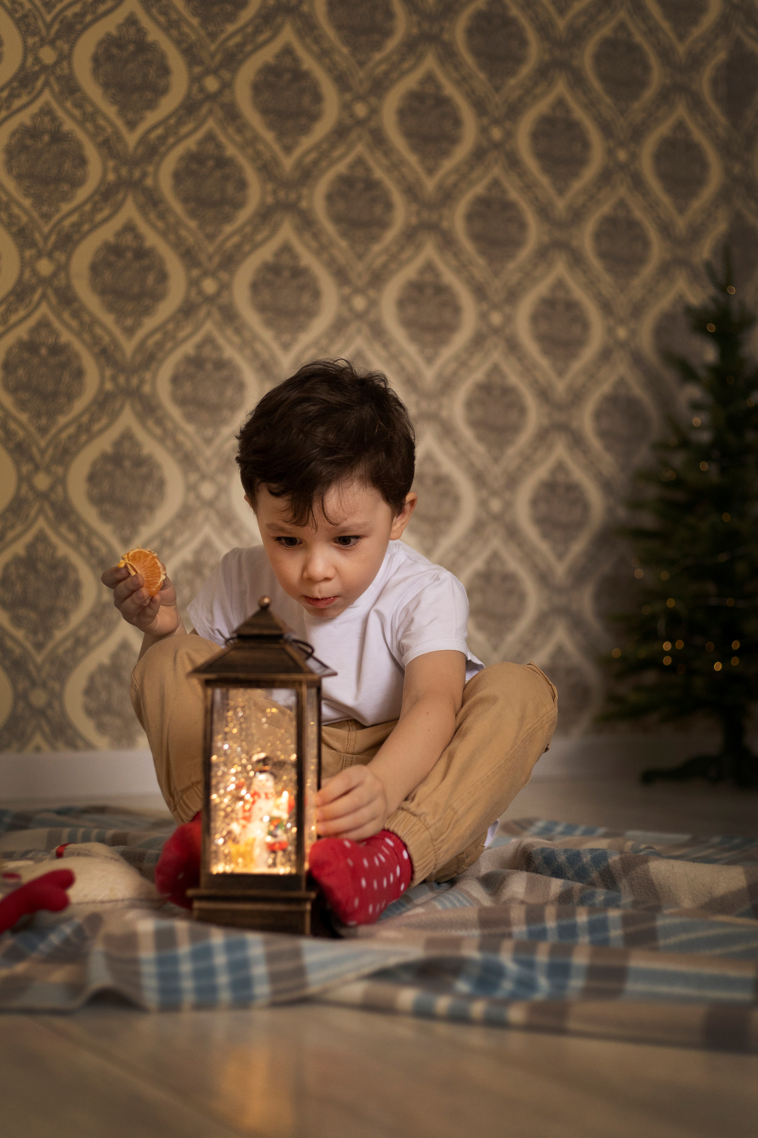 Наталья, Сергей и Миша. Домашняя новогодняя. Фотограф в Ставрополе Ирина Симакова