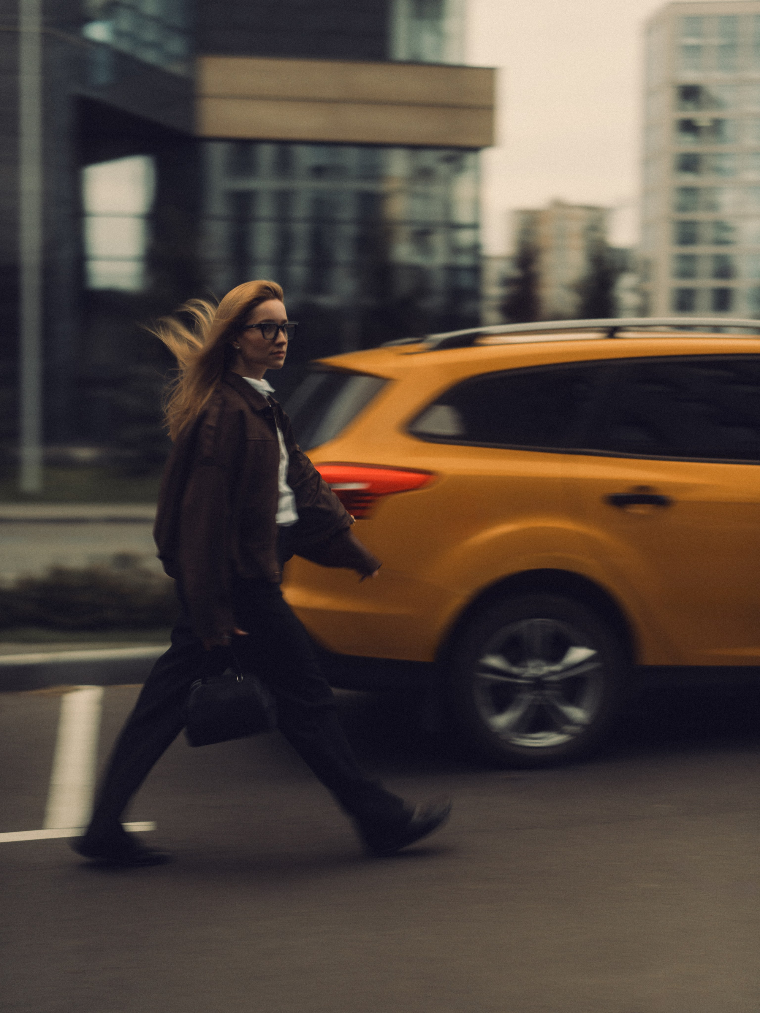 Women's photo session in the studio and outdoors