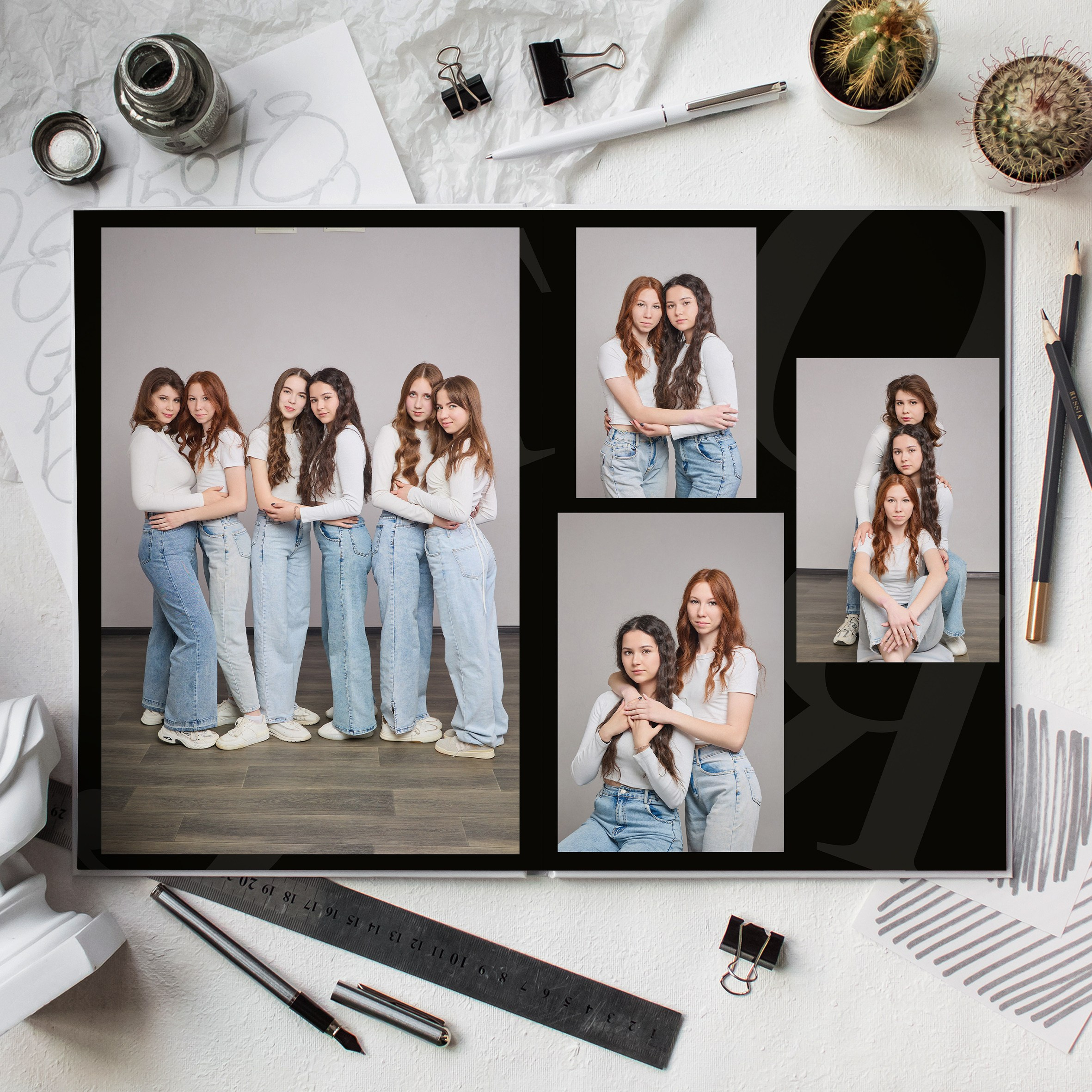 Альбомы для 9 и 11 класса в Сызрани в школе. Школьный фотограф, выпускные альбомы