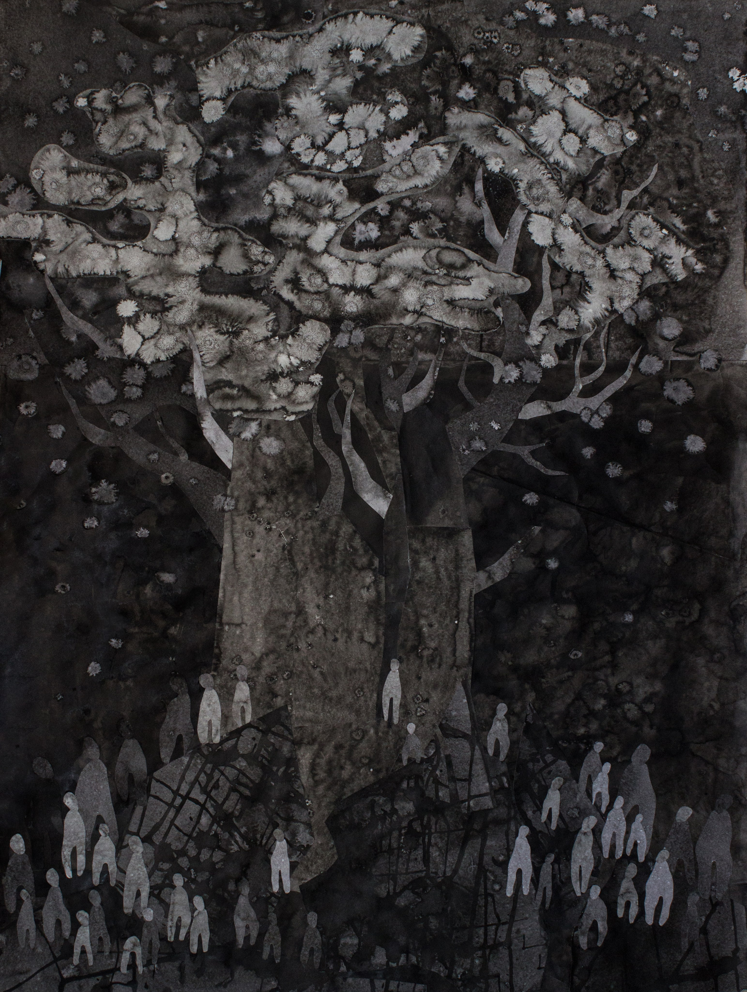 СОН ЭАКА коллаж 85х110 см 2021 г