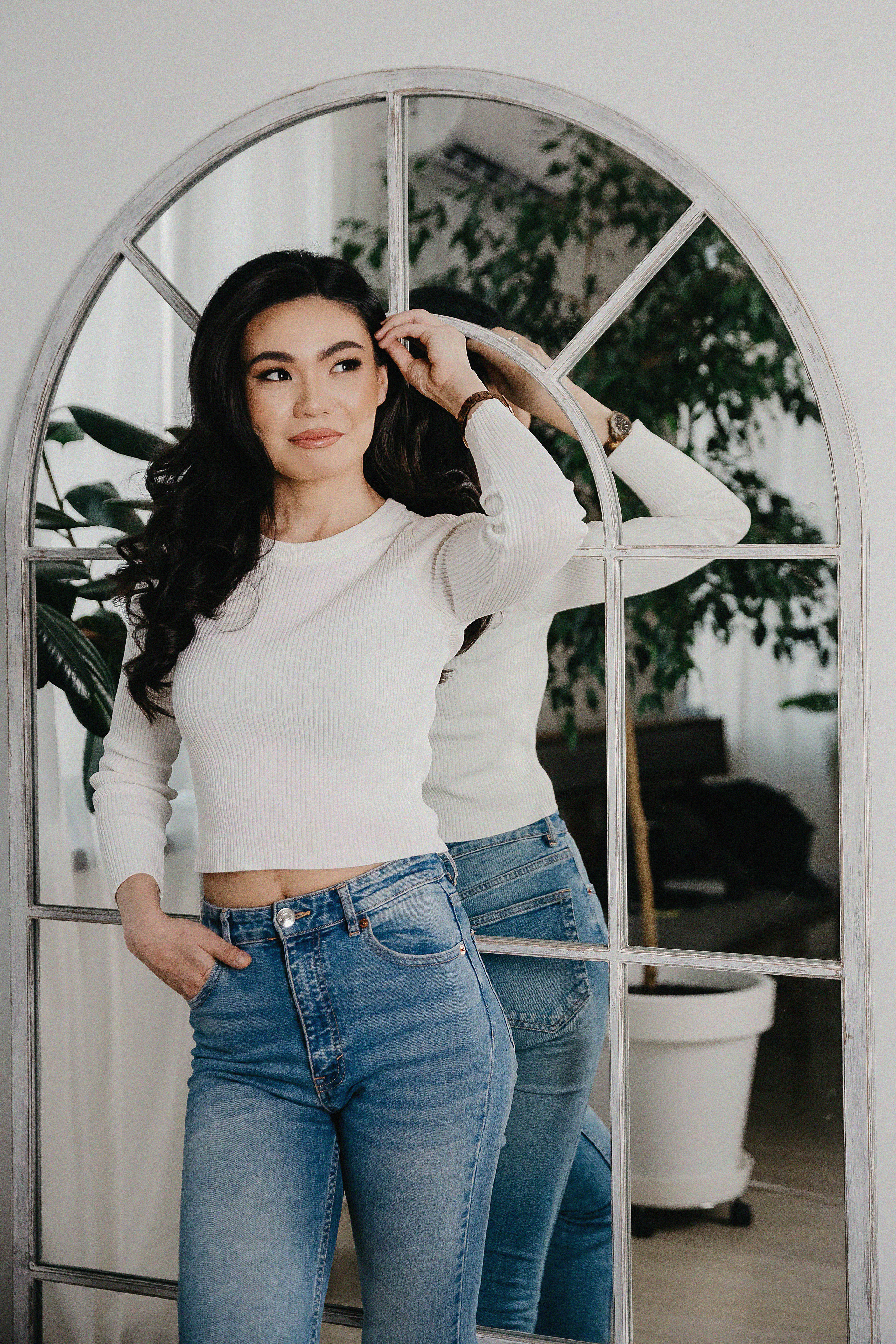 Фотосессия Жанель в фотостудии Пространство. Свадебный, семейный и портретный фотограф в Алматы, Костанай