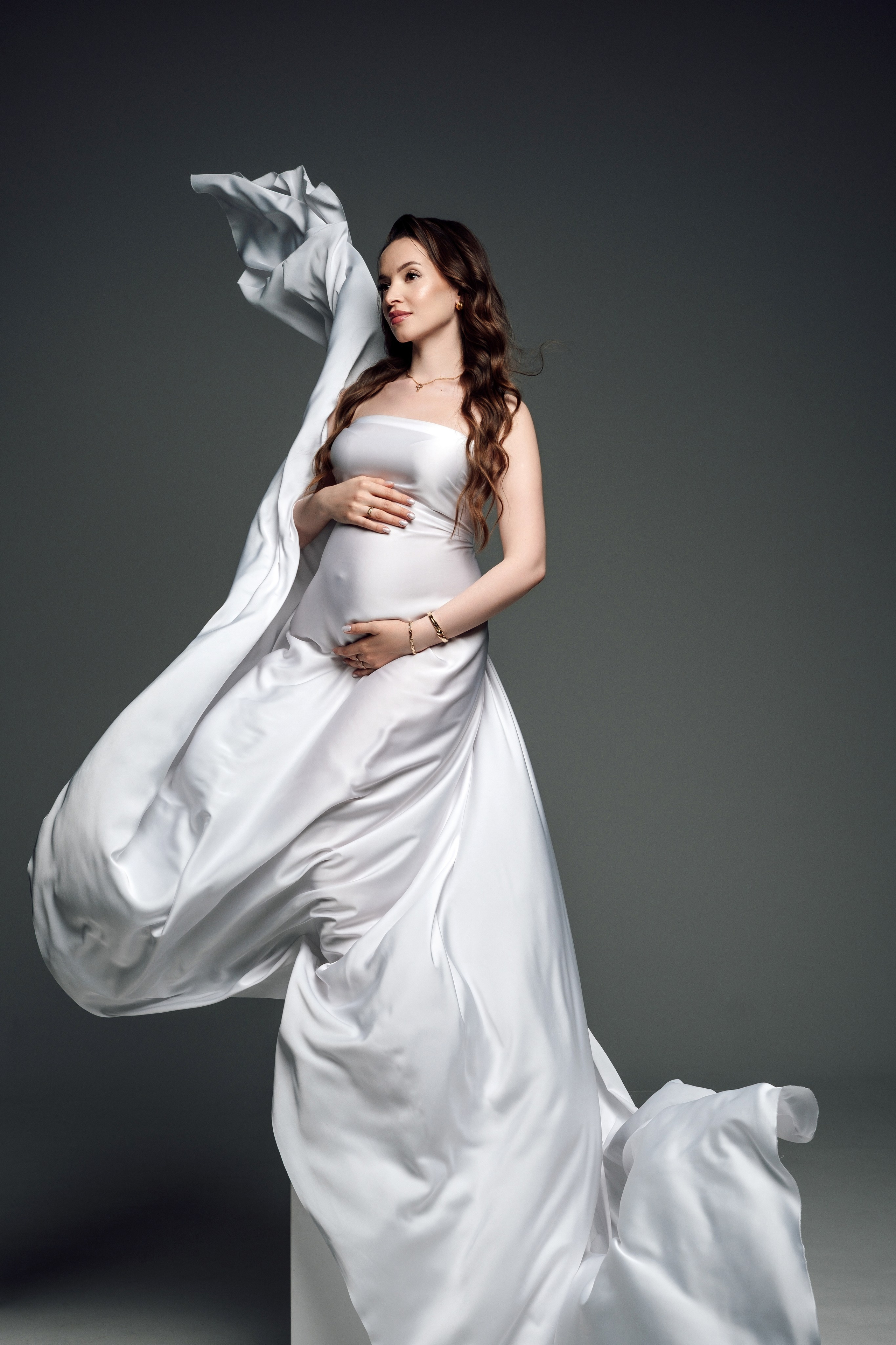 Фотосессия в тканях для беременной. Фотограф и видеограф Анна Жагорина