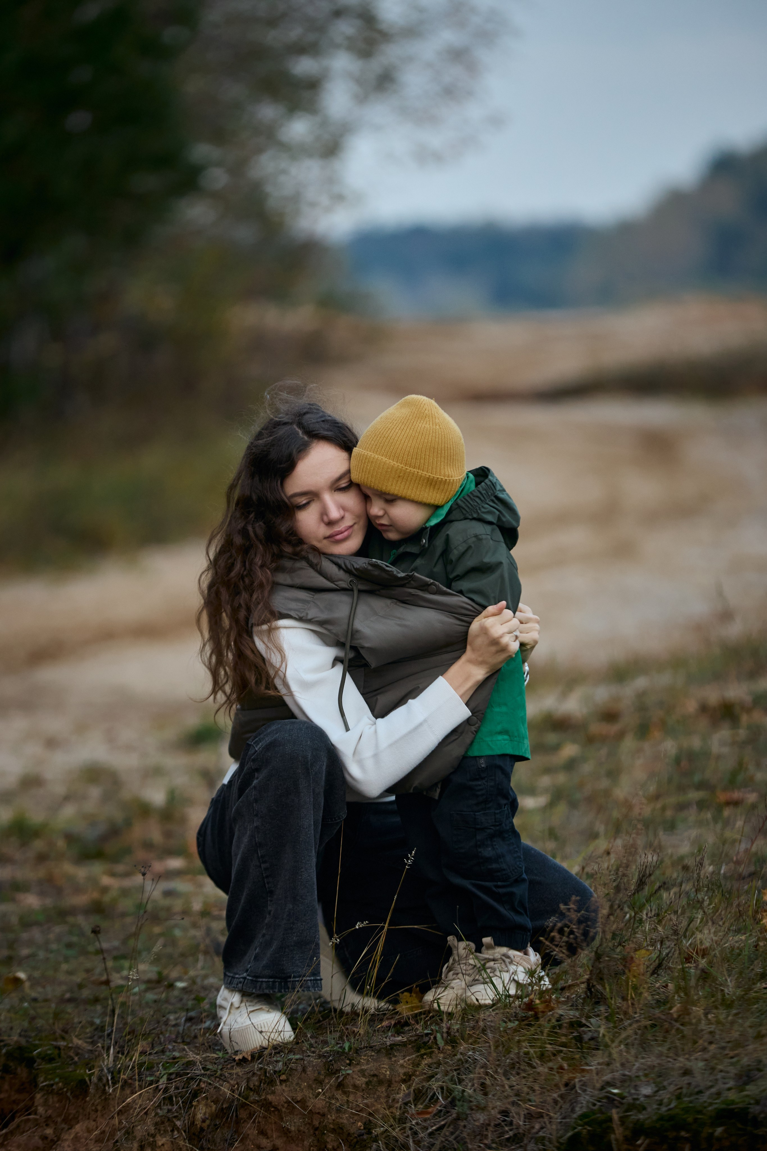 Семейная съемка в карьере у озера. Контентный и репортажный фотограф Виталий Кулешов | Москва