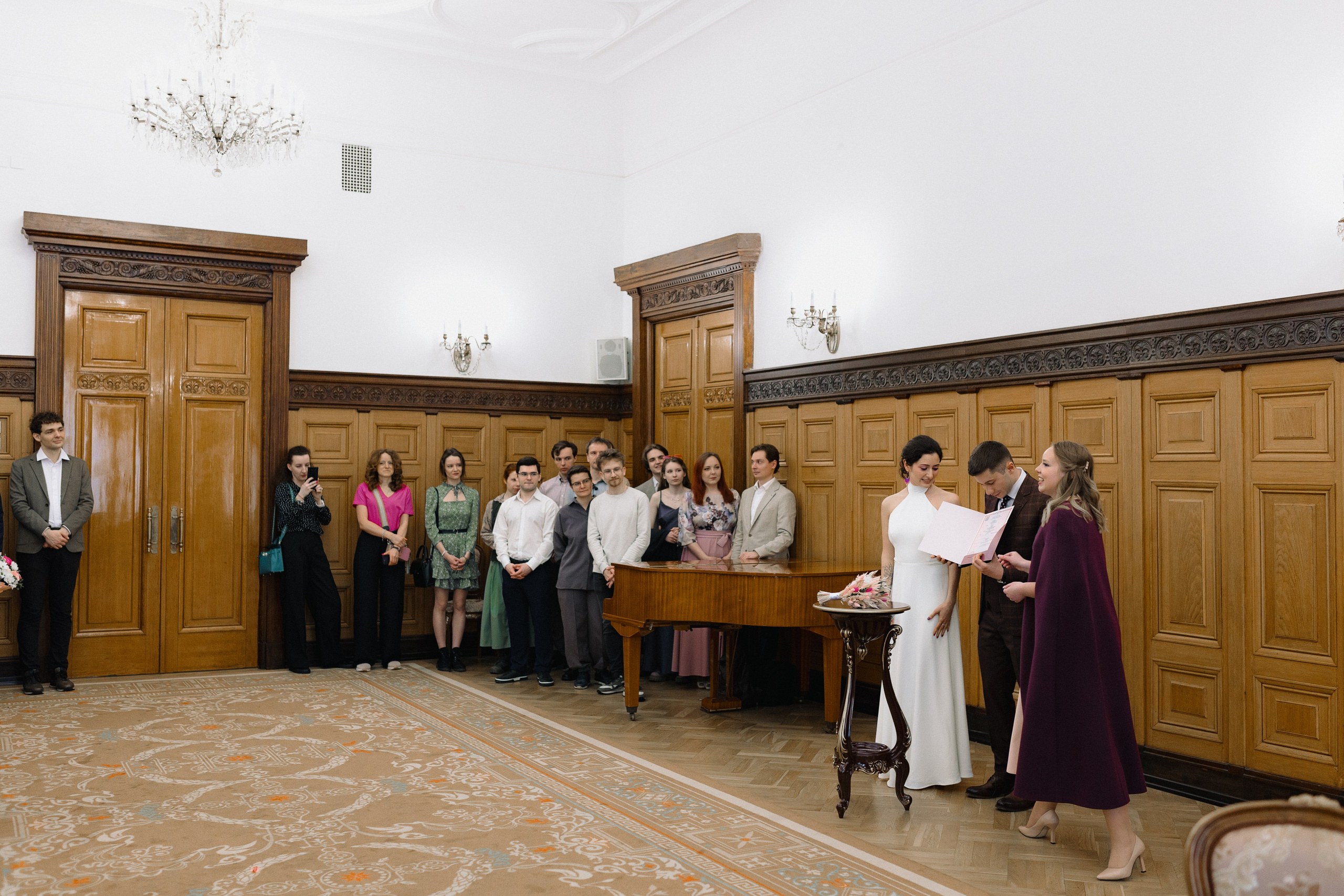 Свадебная фотосъёмка. Грибоедовский ЗАГС, МГУ. Портретный и семейный фотограф в Москве Мария Рослякова