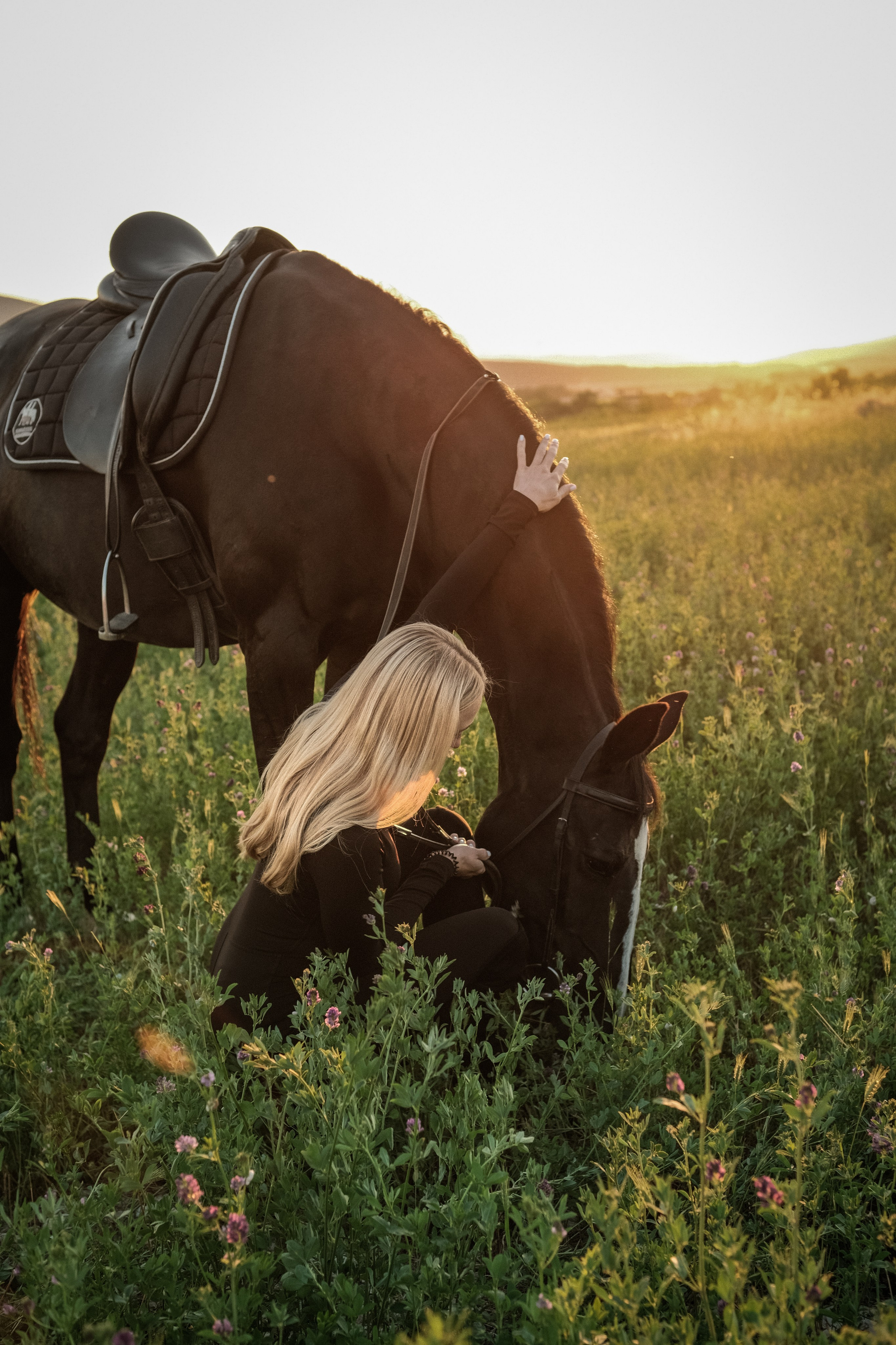 Закат. Лошади. Ты. Портретный фотограф в Новороссийске|Елизавета Кулакова