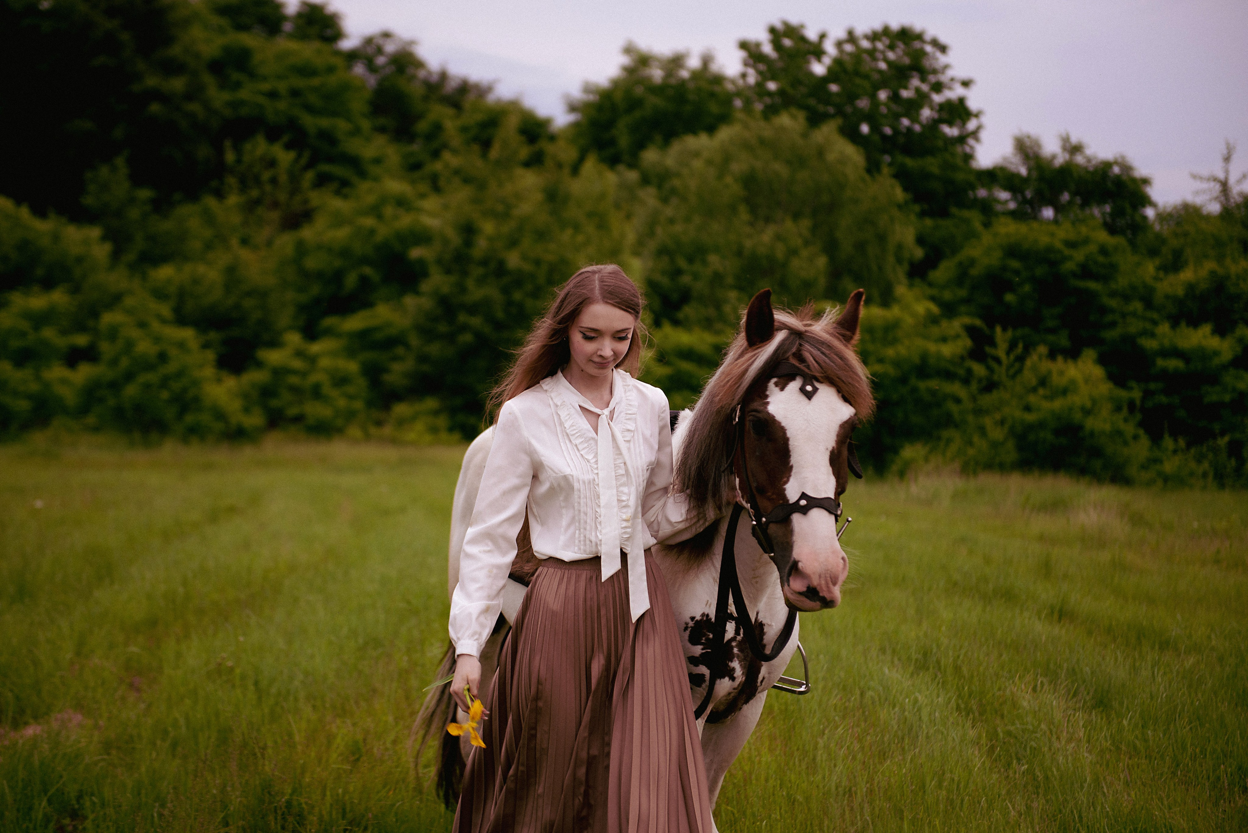 Фотосессия с лошадью. Модель Дарья. Фотограф в Хабаровске