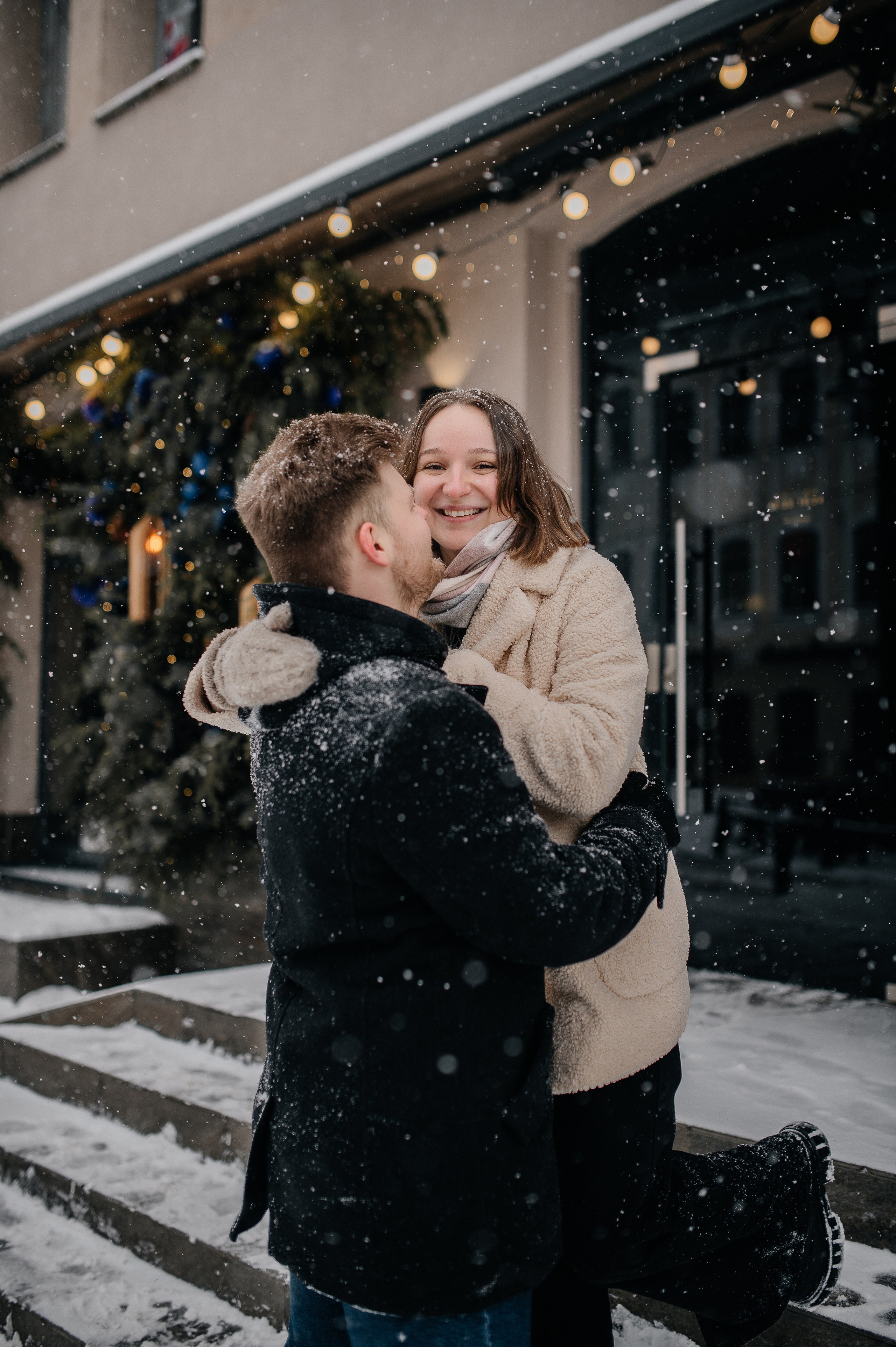 Зимняя фотосессия для Влада и Алены. Катя Курлович — семейный фотограф в Бобруйске и Минске