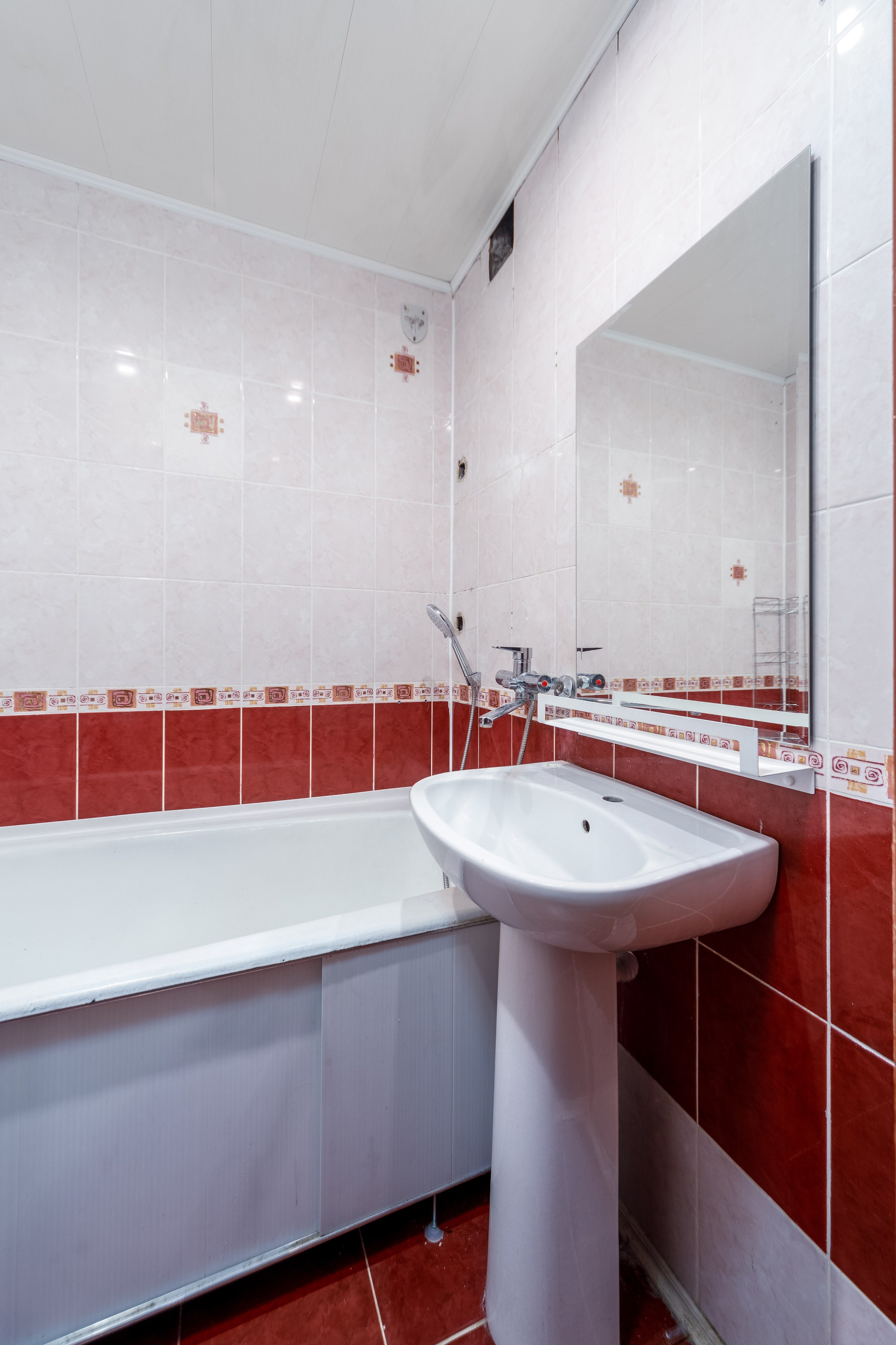 Фото интерьера санузла в двухкомнатной квартире в Серебрянке