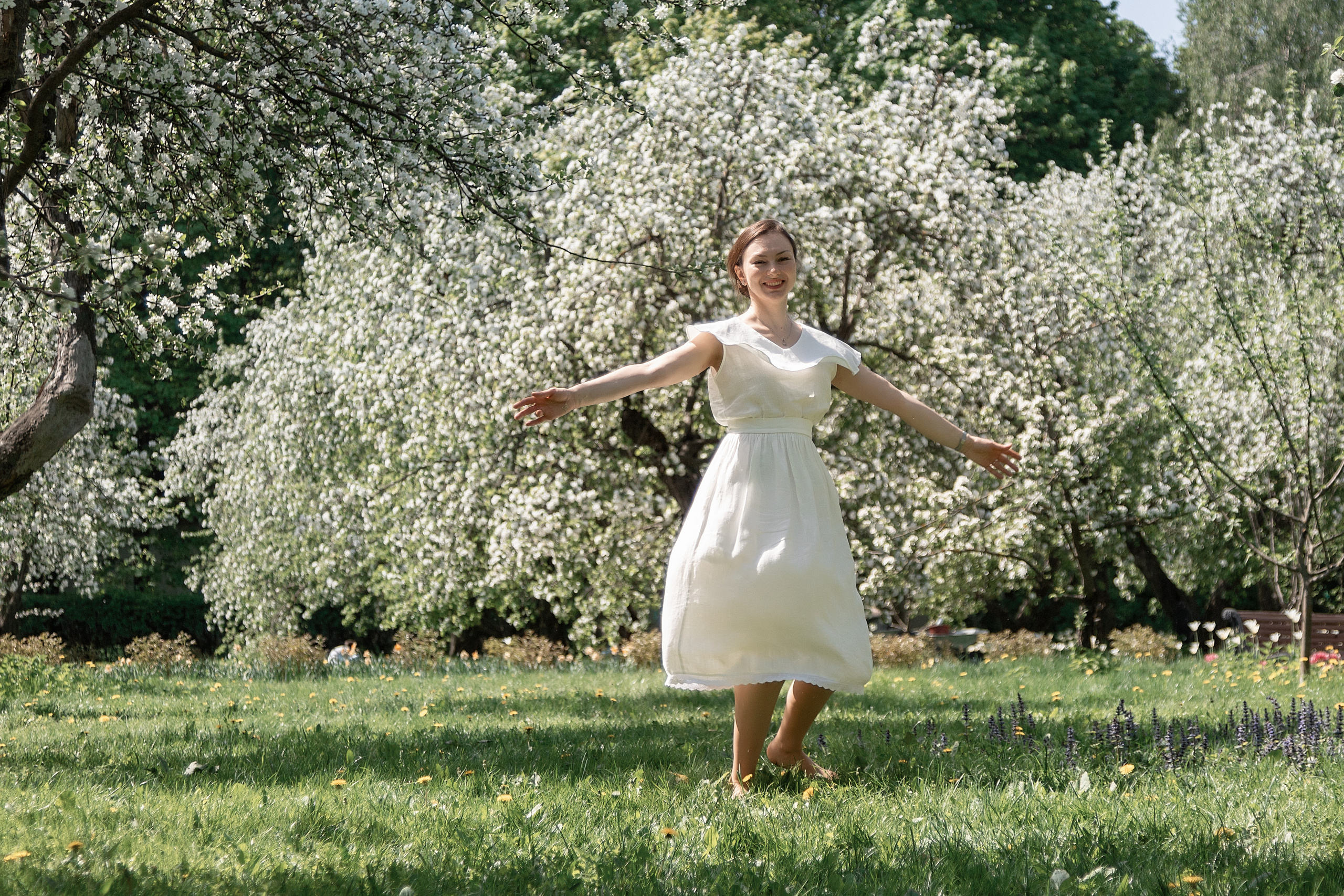 Фотосессия в цветущих садах. Балетный фотограф в Москве Галина Молчанова