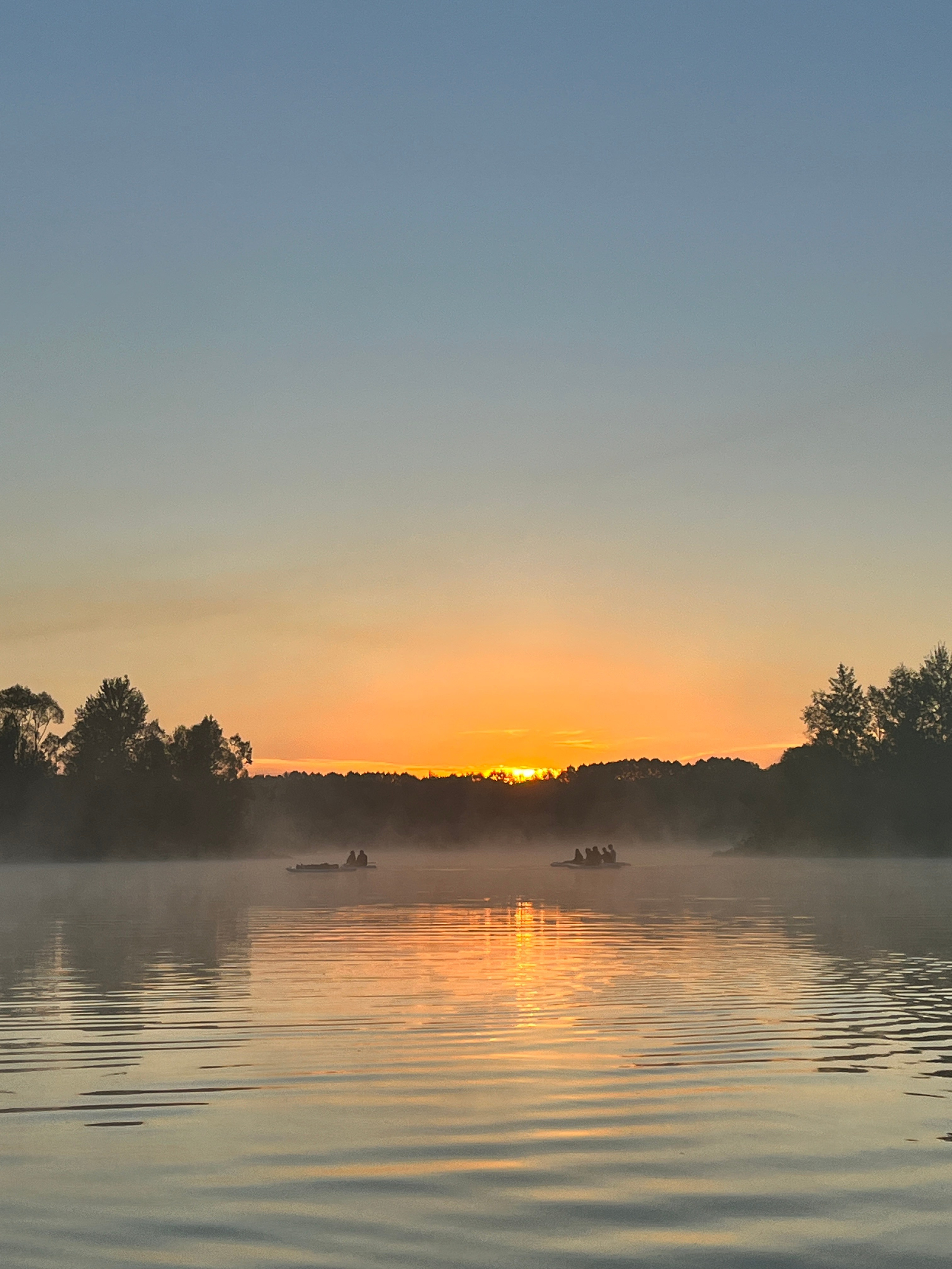 Рассвет на сапах в Сипайловских карьерах