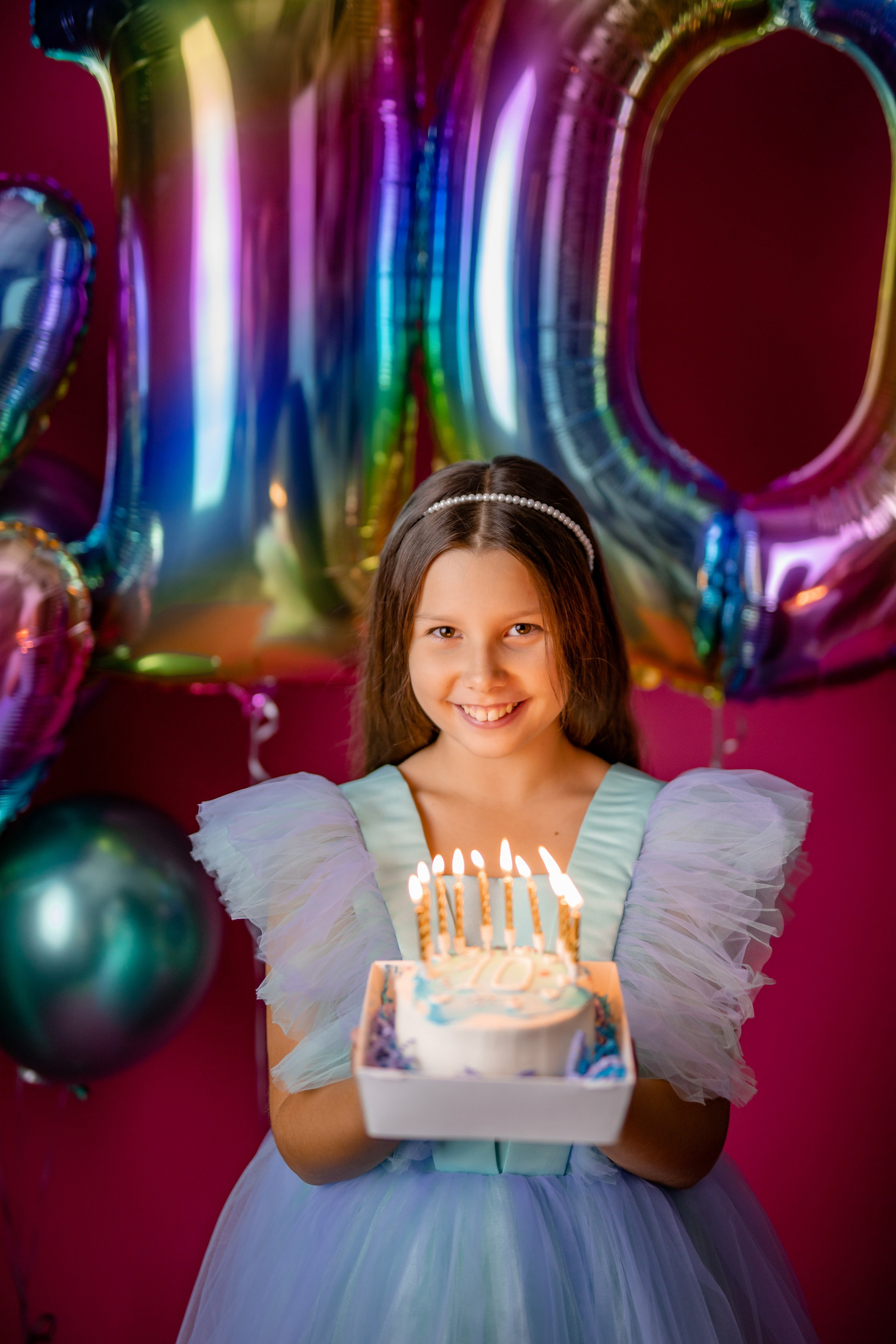 Стилизованная фотосессия в студии на день рождения ребёнка