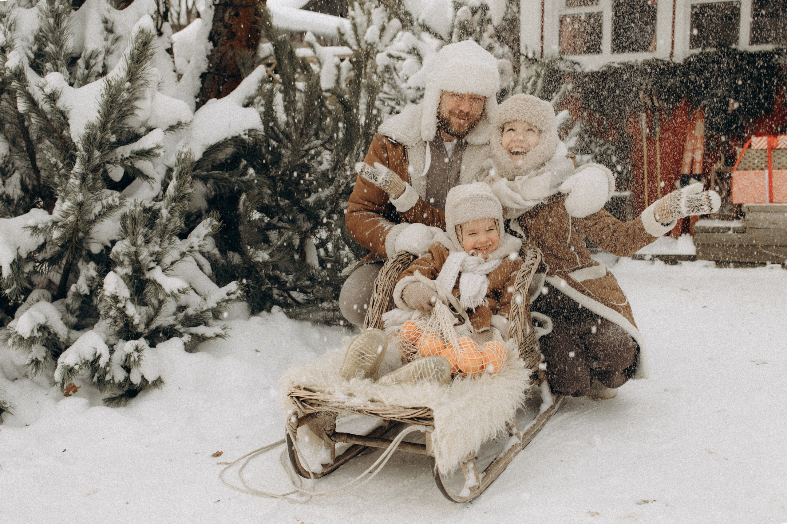 Зимняя фотосессия. Семейный фотограф Москва Юлиана Фетисова