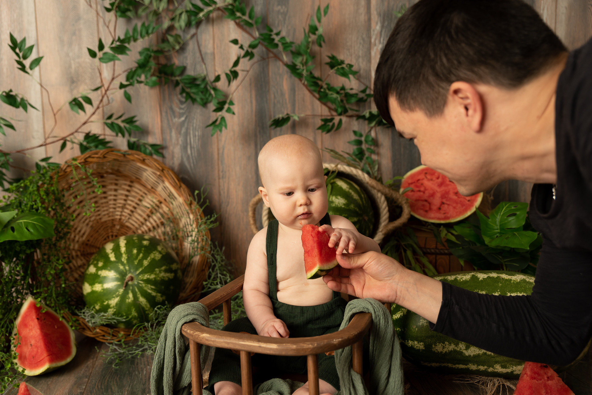 Арбузные приключения Богдаши. Фотограф новорожденных в Нижневартовске Лара Курдюкова
