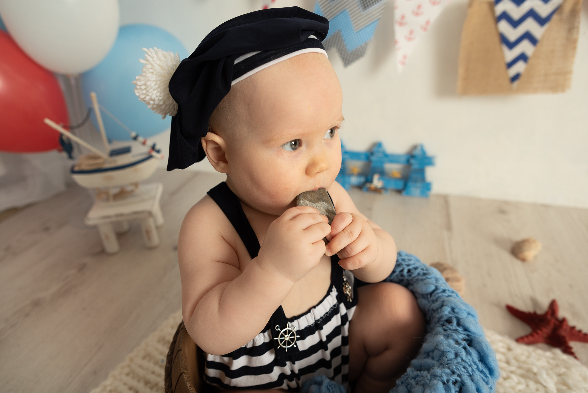 Юный морячек Бо. Фотограф новорожденных в Нижневартовске Лара Курдюкова