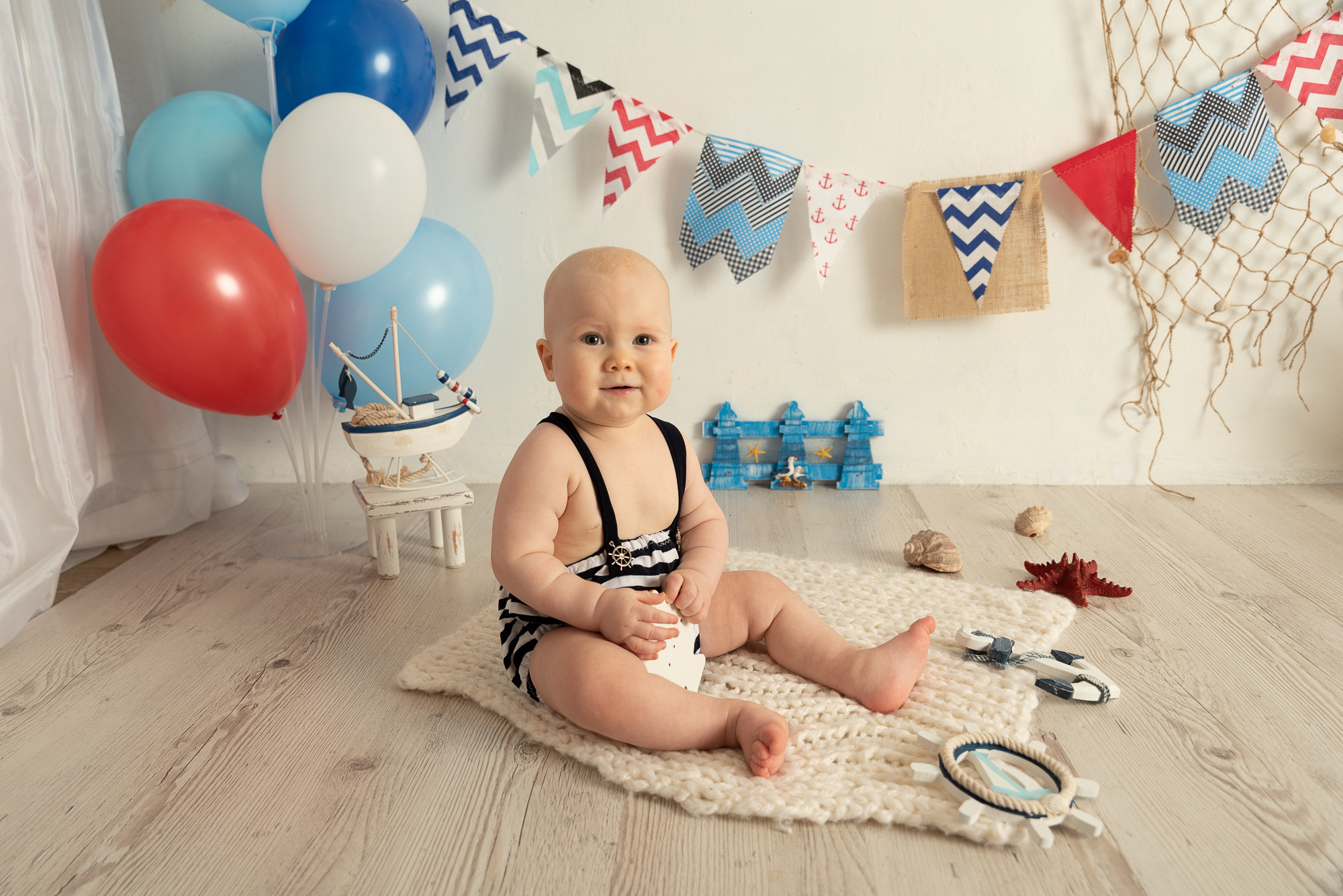 Юный морячек Бо. Фотограф новорожденных в Нижневартовске Лара Курдюкова