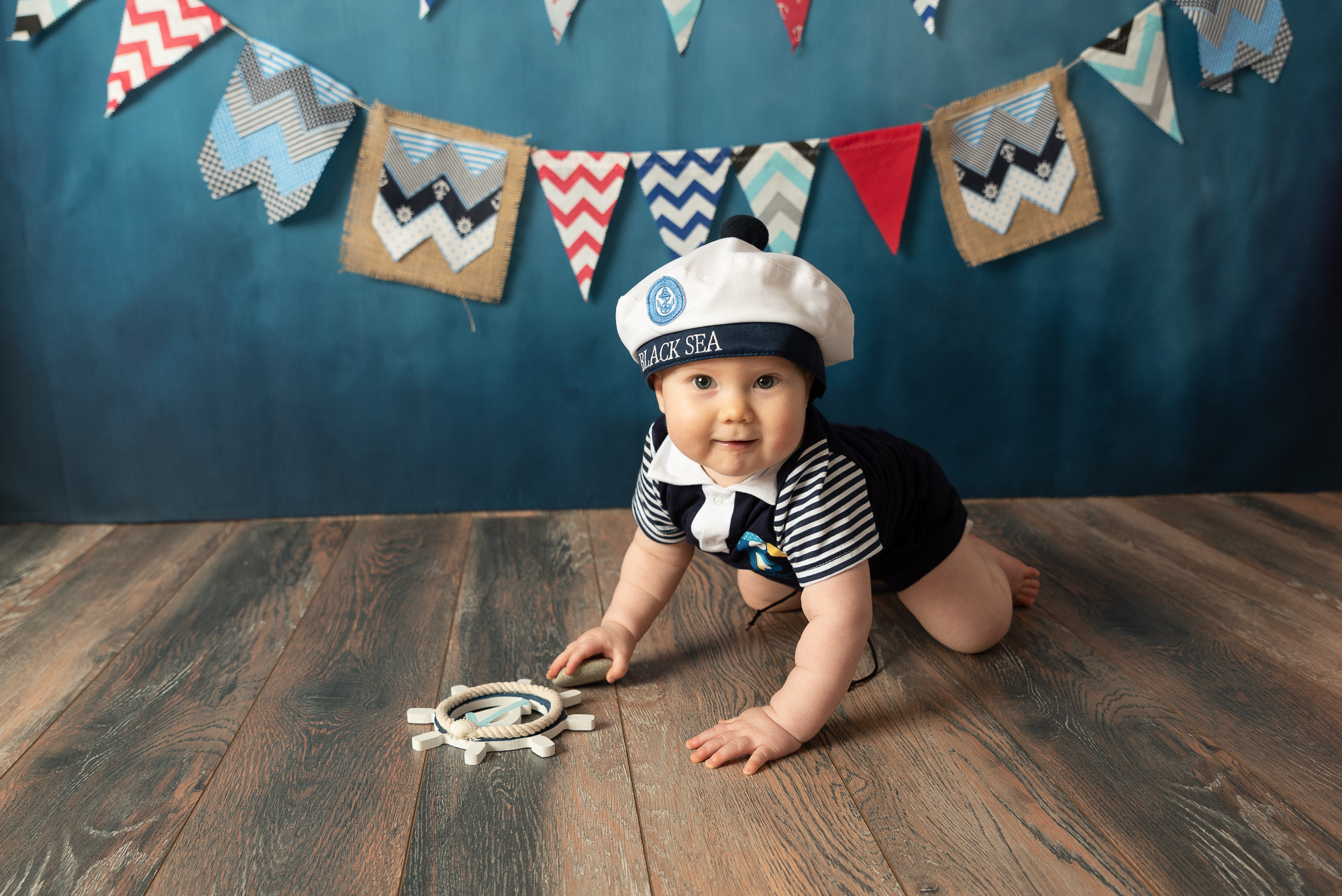 Юный морячек Бо. Фотограф новорожденных в Нижневартовске Лара Курдюкова