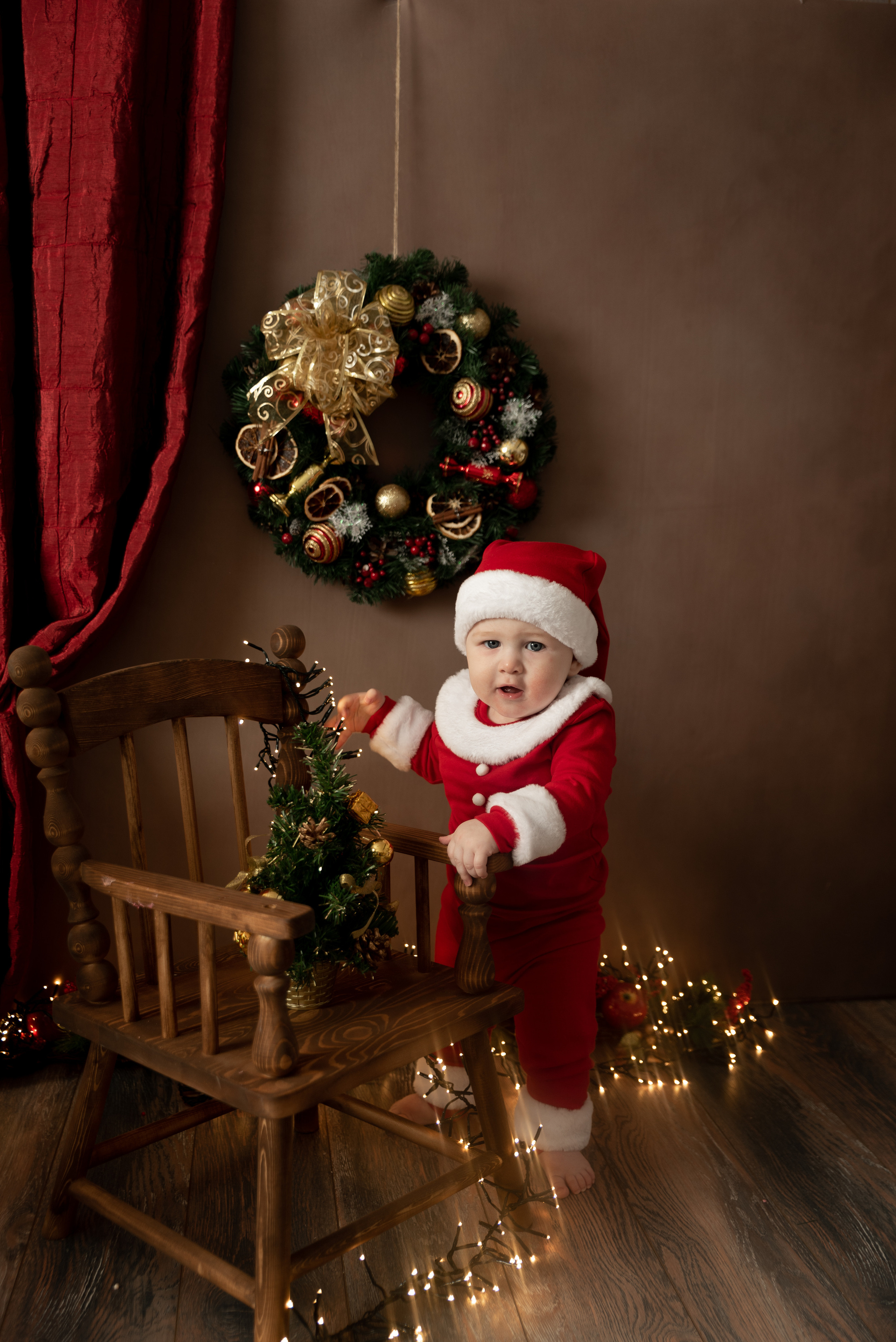 Новогодняя фотосессия малыша Рамиля. Фотограф новорожденных в Нижневартовске Лара Курдюкова