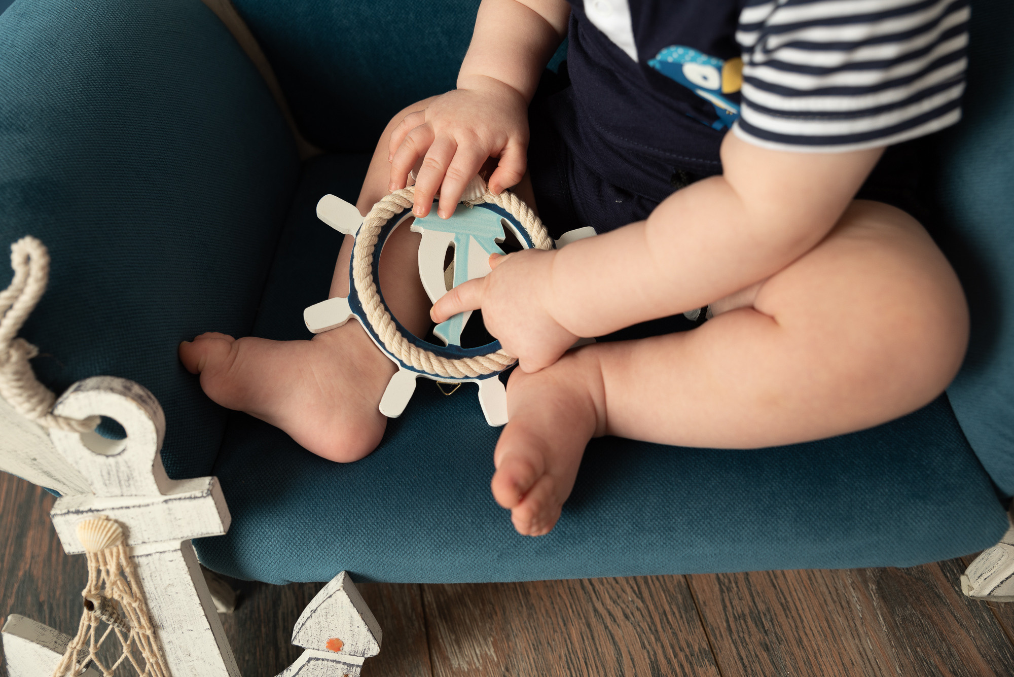 Юный морячек Бо. Фотограф новорожденных в Нижневартовске Лара Курдюкова