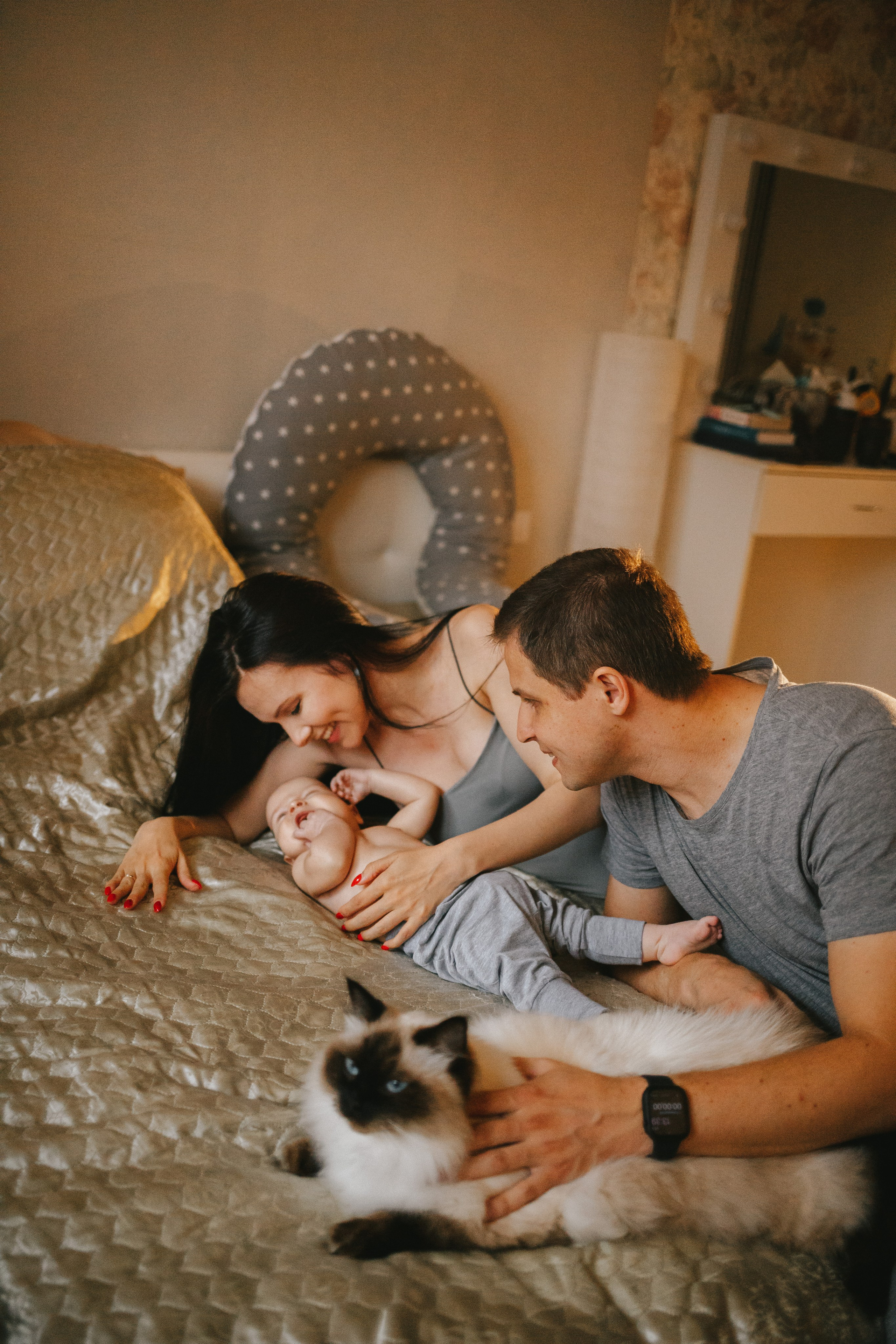 Максим, Олеся и Артём. Семейный lifestyle фотограф в Санкт-Петербурге Людмила Пахомова