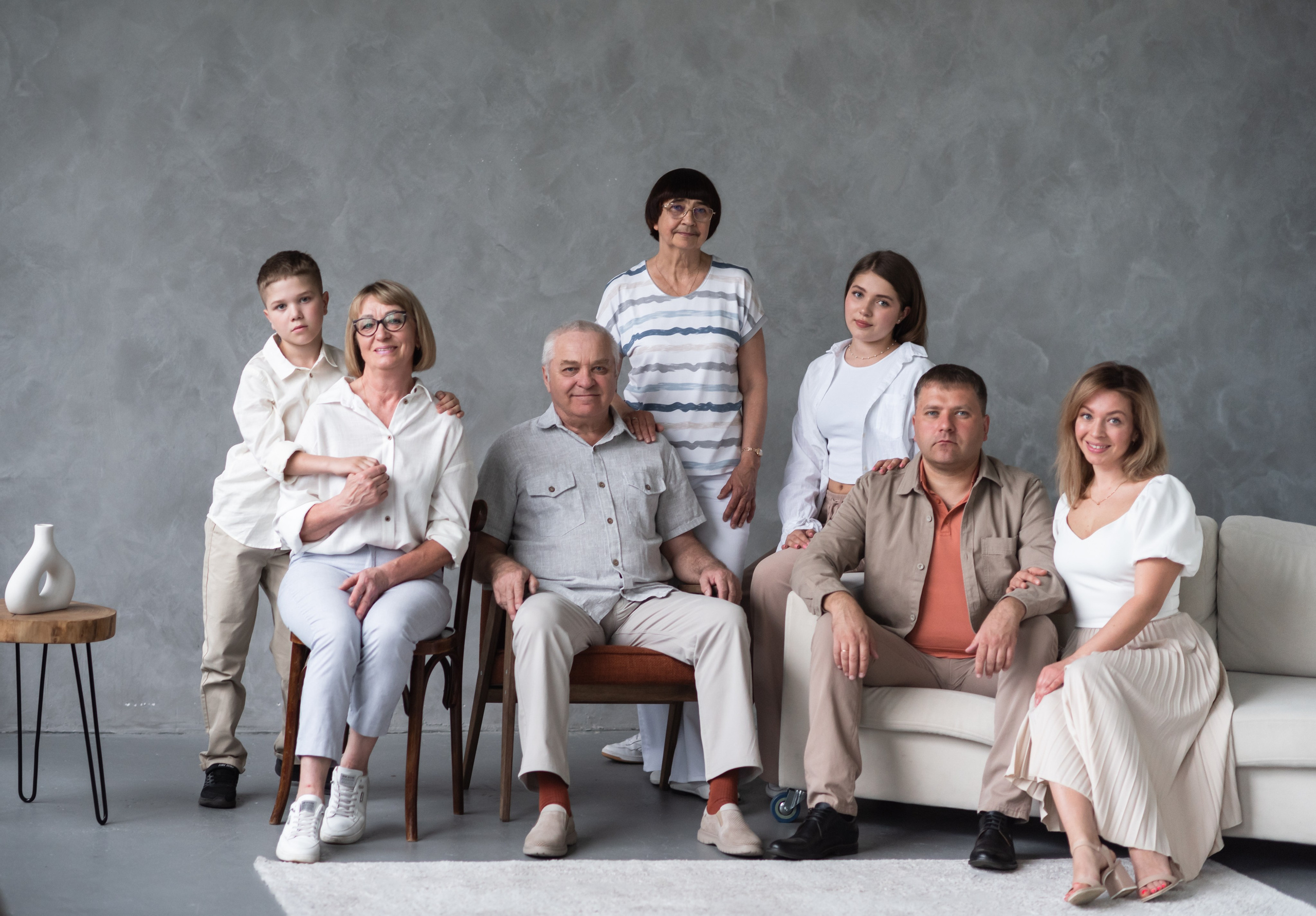 Большая семья. Фотограф новорождённых детский фотограф Сыктывкар Наталья Линдт