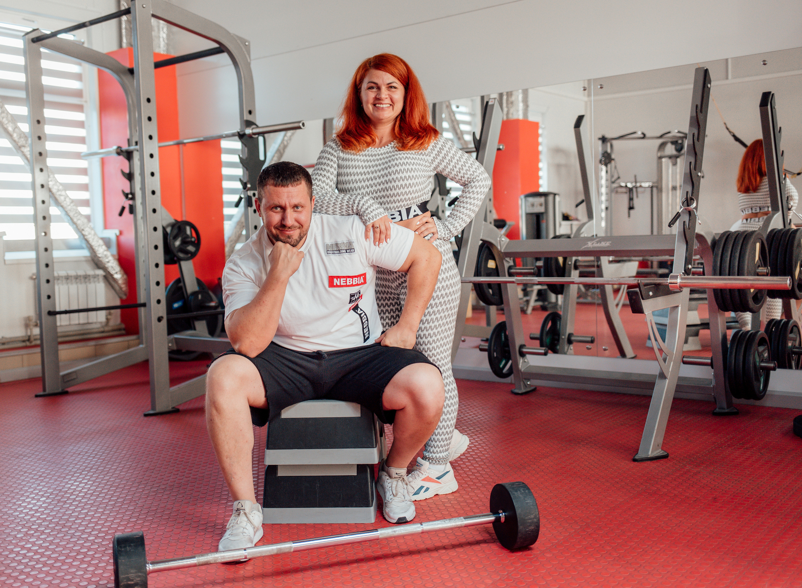 Профессиональная спортивная фотосессия в фитнес клубе. Фото контент для спортивных клубов. Фитнес зал. В качалке