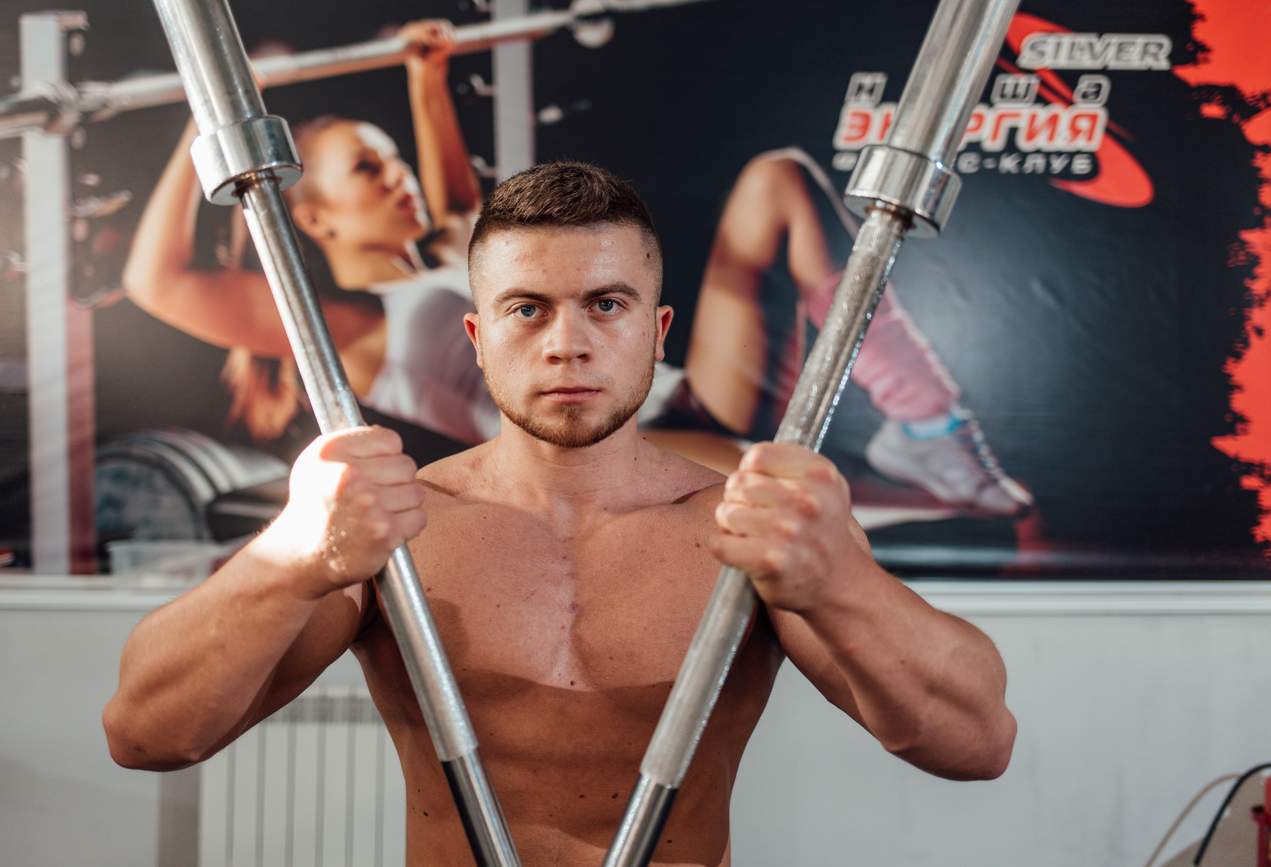 Профессиональная спортивная фотосессия в фитнес клубе. Фото контент для спортивных клубов. Фитнес зал