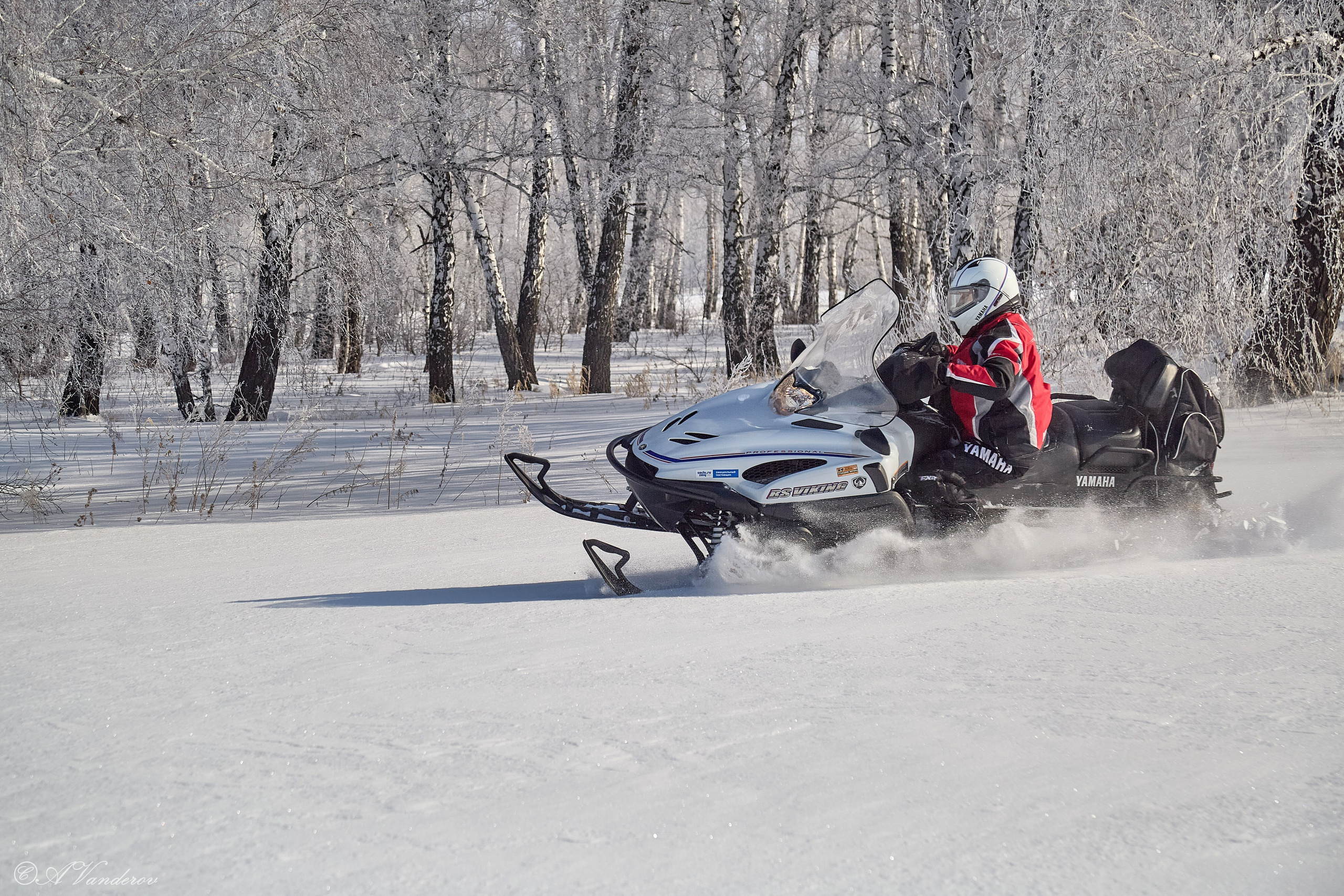 Покатушки на снегоходе. Фотограф Омск | Александр Вандеров