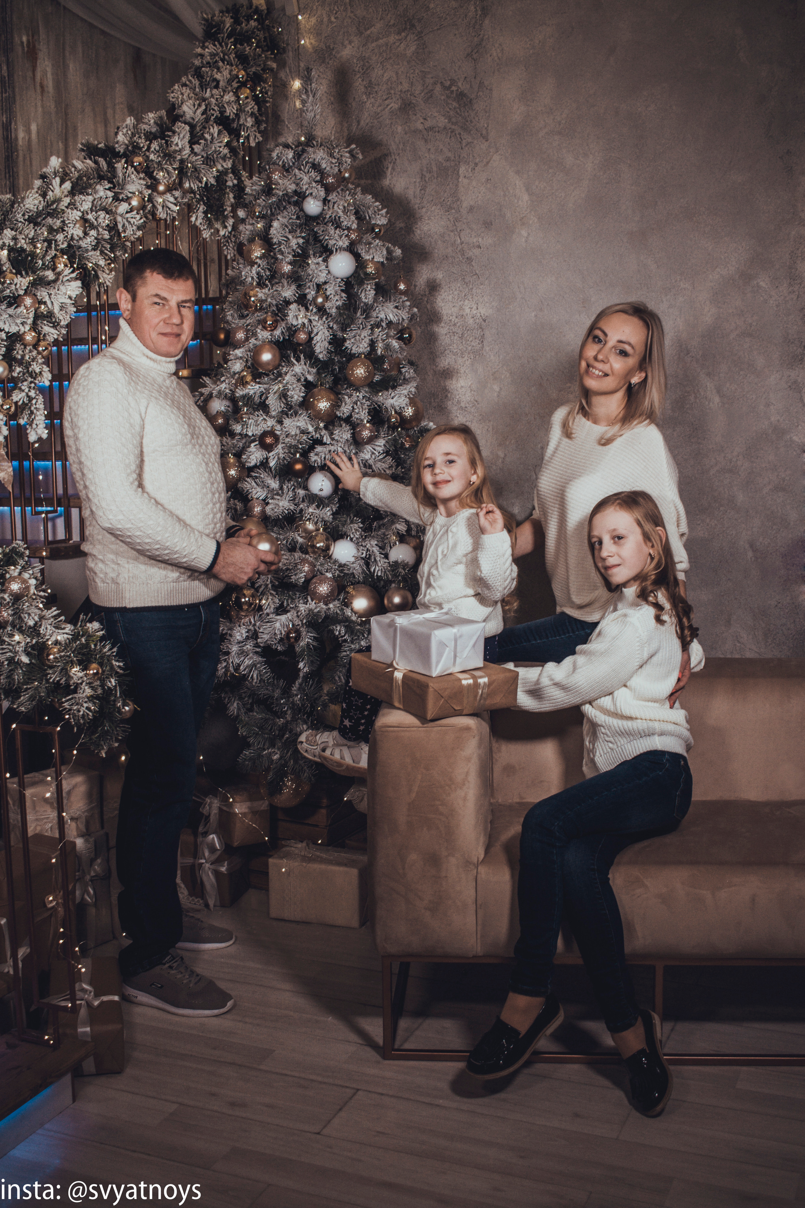 Новогодняя фотосессия. Портретный и свадебный фотограф в Москве Сергей Святной