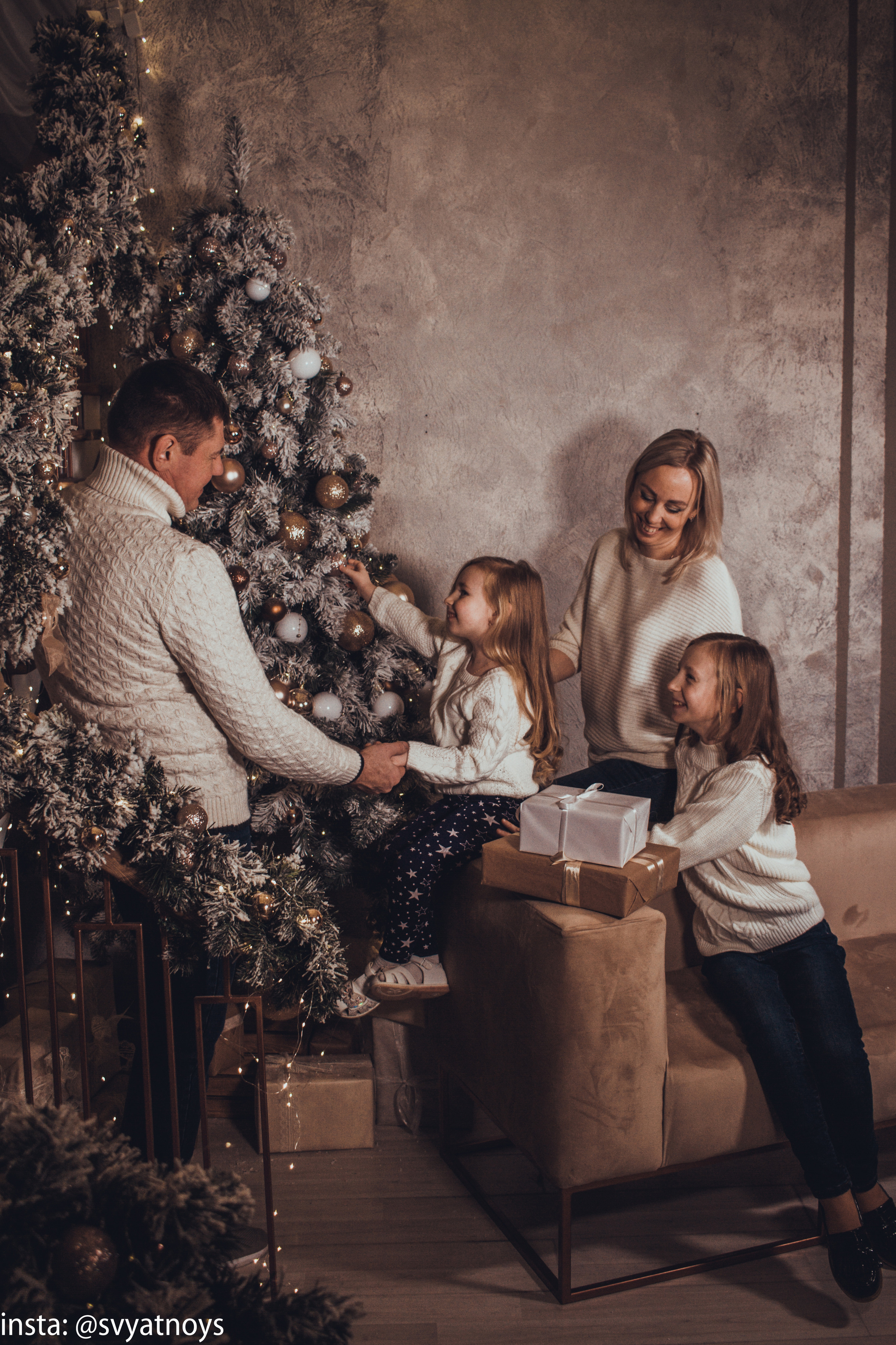 Новогодняя фотосессия. Портретный и свадебный фотограф в Москве Сергей Святной