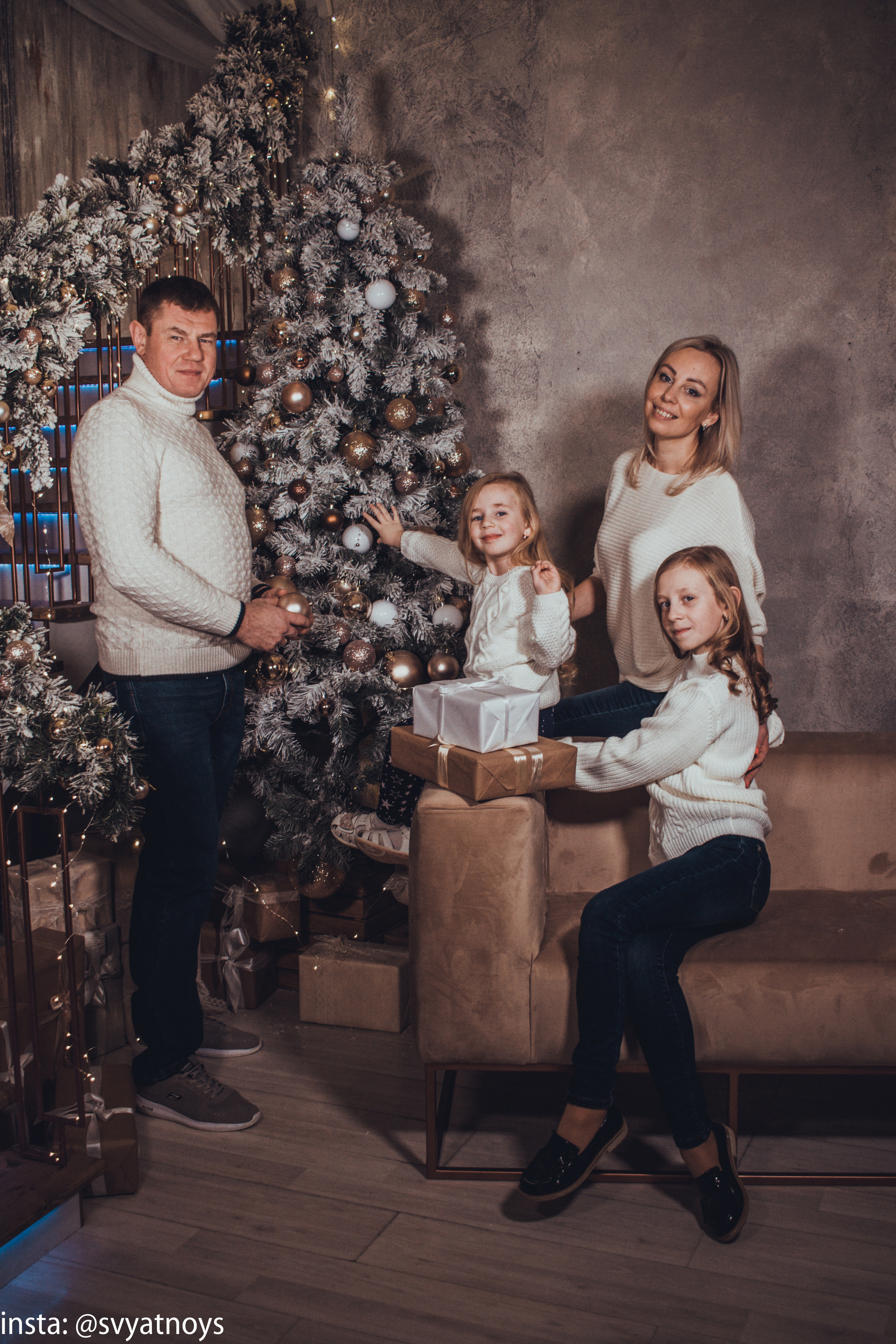 Новогодняя фотосессия. Портретный и свадебный фотограф в Москве Сергей Святной