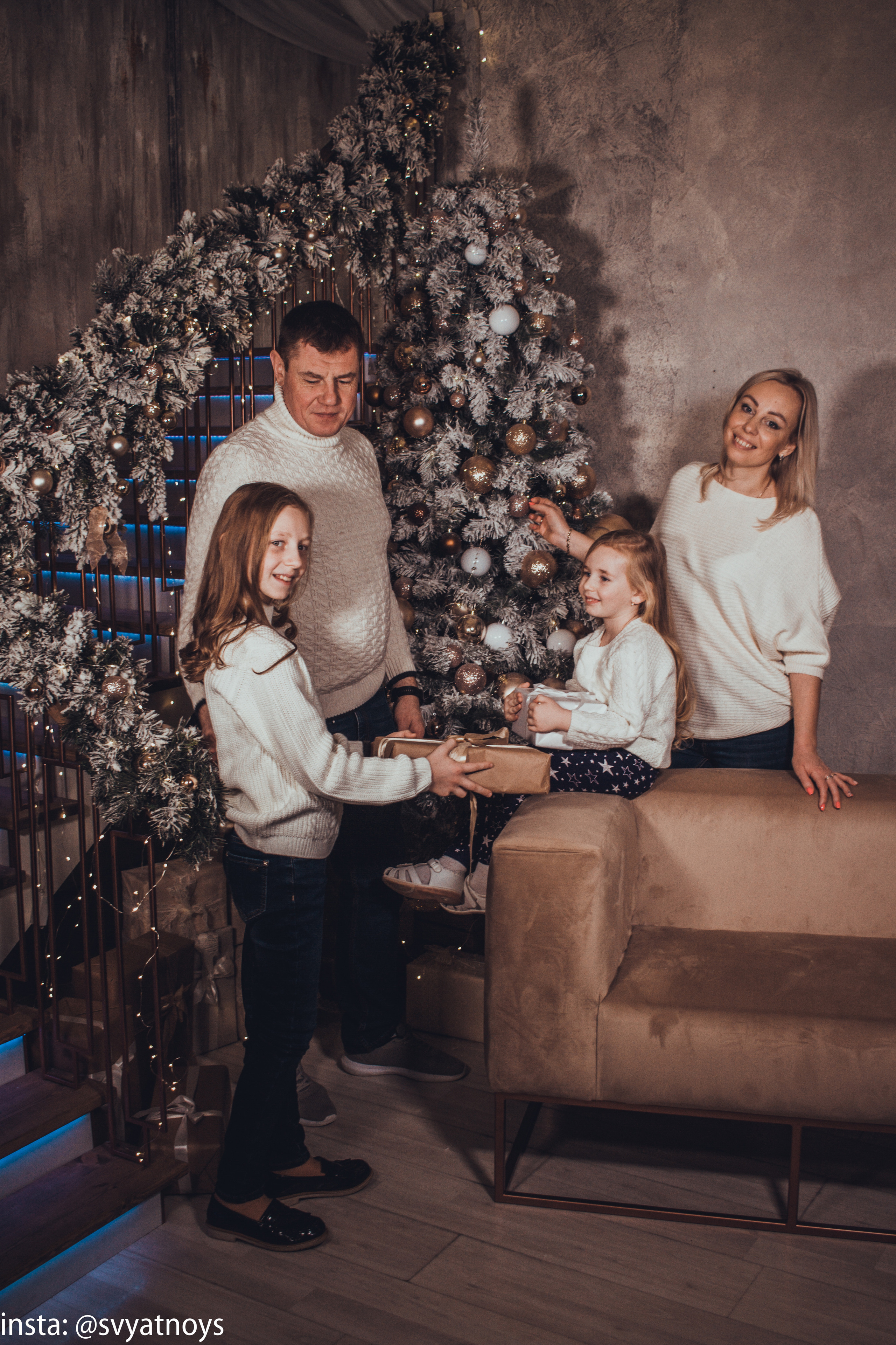 Новогодняя фотосессия. Портретный и свадебный фотограф в Москве Сергей Святной