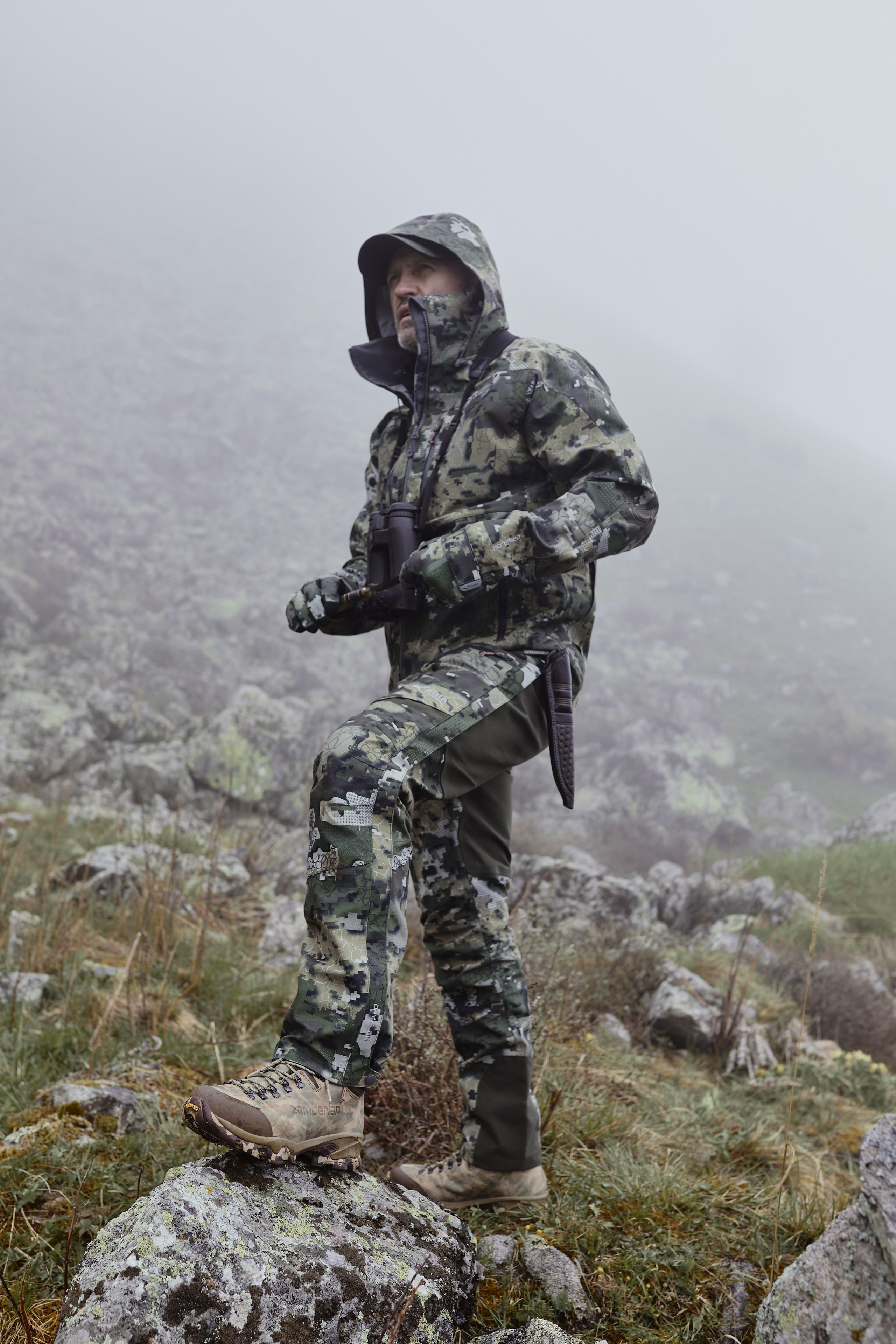 Съемка для бренда охотничьей одежды под ключ. Фотограф Продюсер в горах КБР / Москва Нальчик Горы