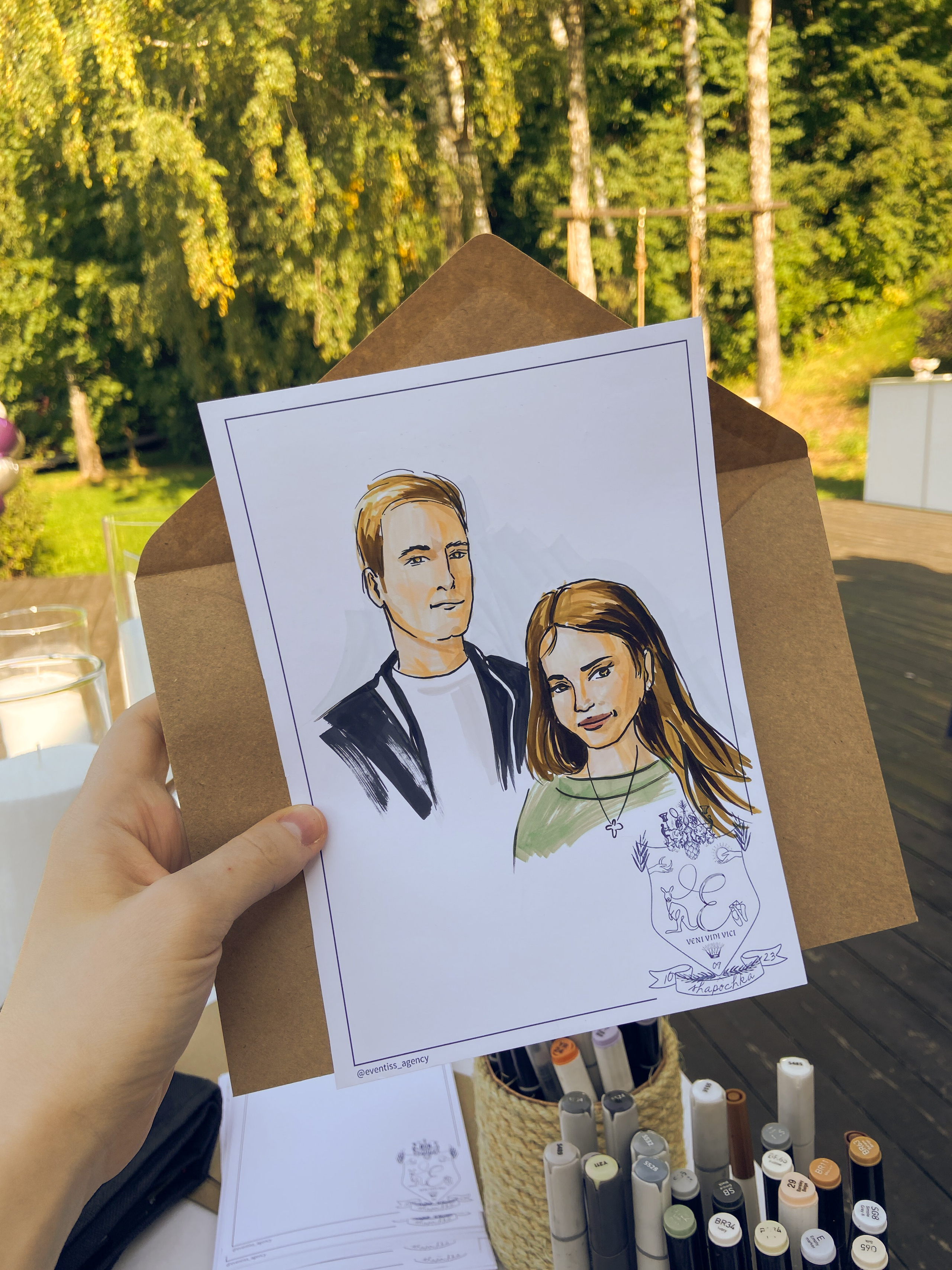 Рисунки и быстрые портретные скетчи за 15 мин вас ваших гостей. Eventiss art agency| Художники и арт-услуги на мероприятие Москва и МО