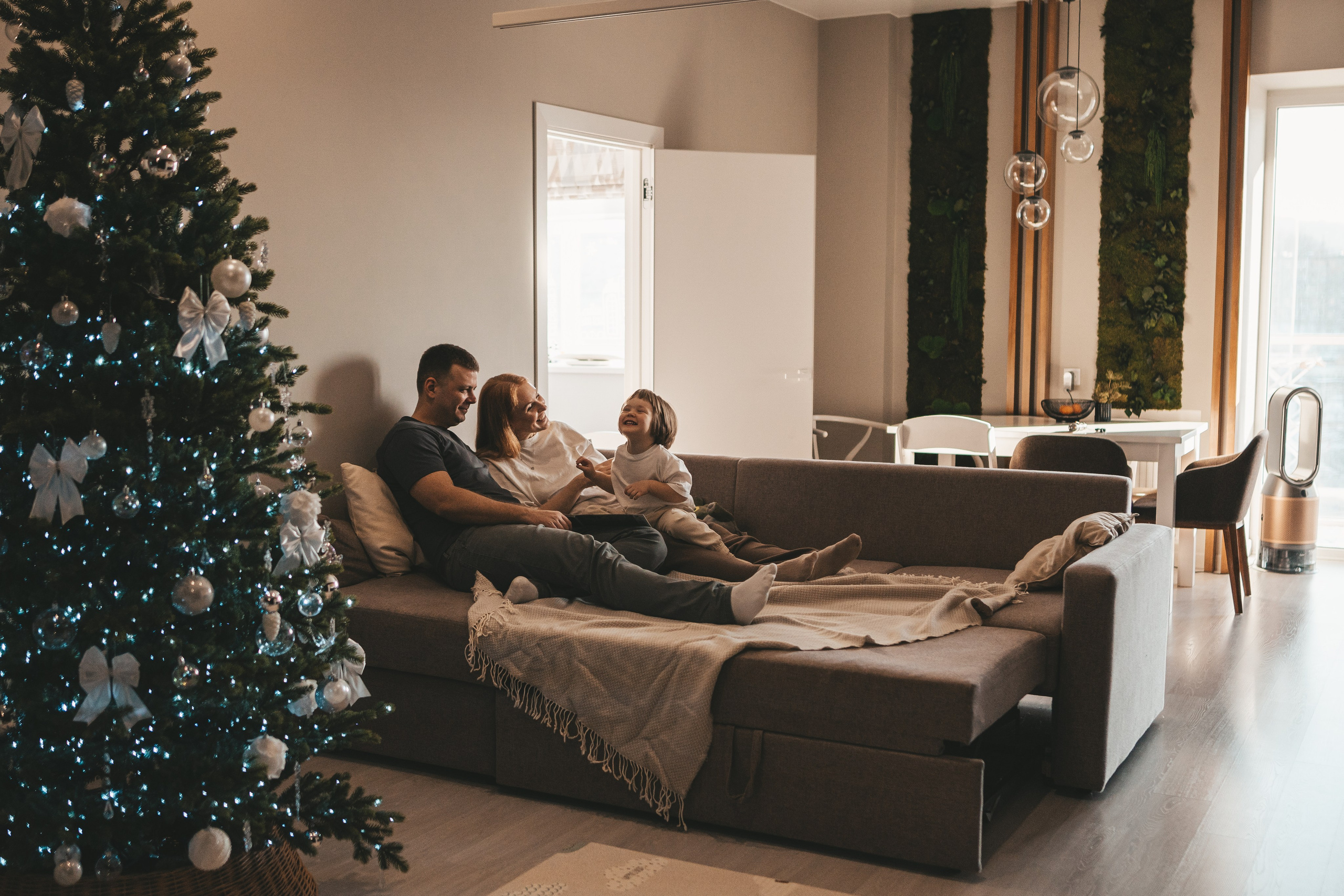 Новогодняя семейная домашняя съемка в январе. Портретный и семейный фотограф во Владивостоке Светлана Мухильченко