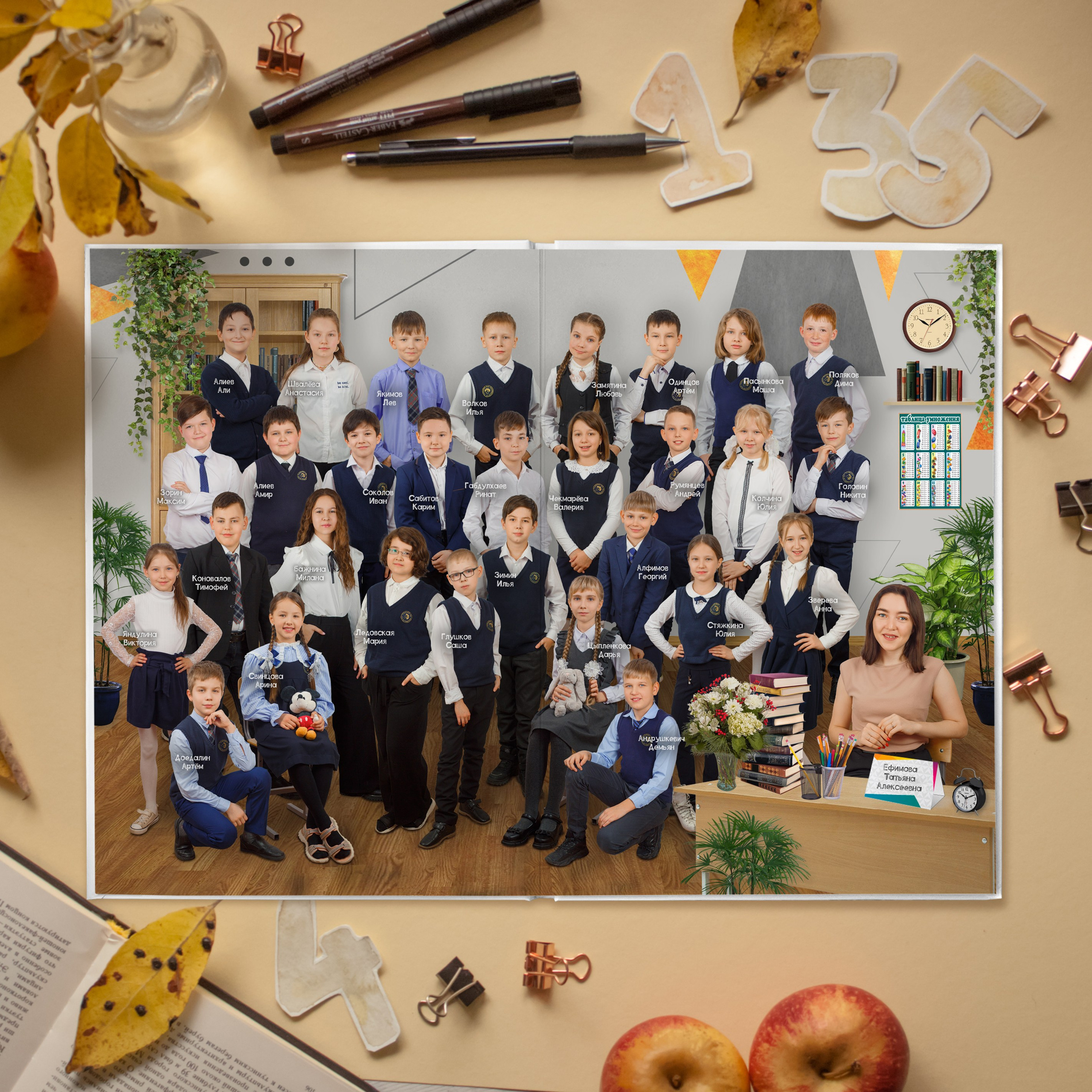 3 разворота 4кл. Детский, семейный и школьный фотограф Светлана Волжанина