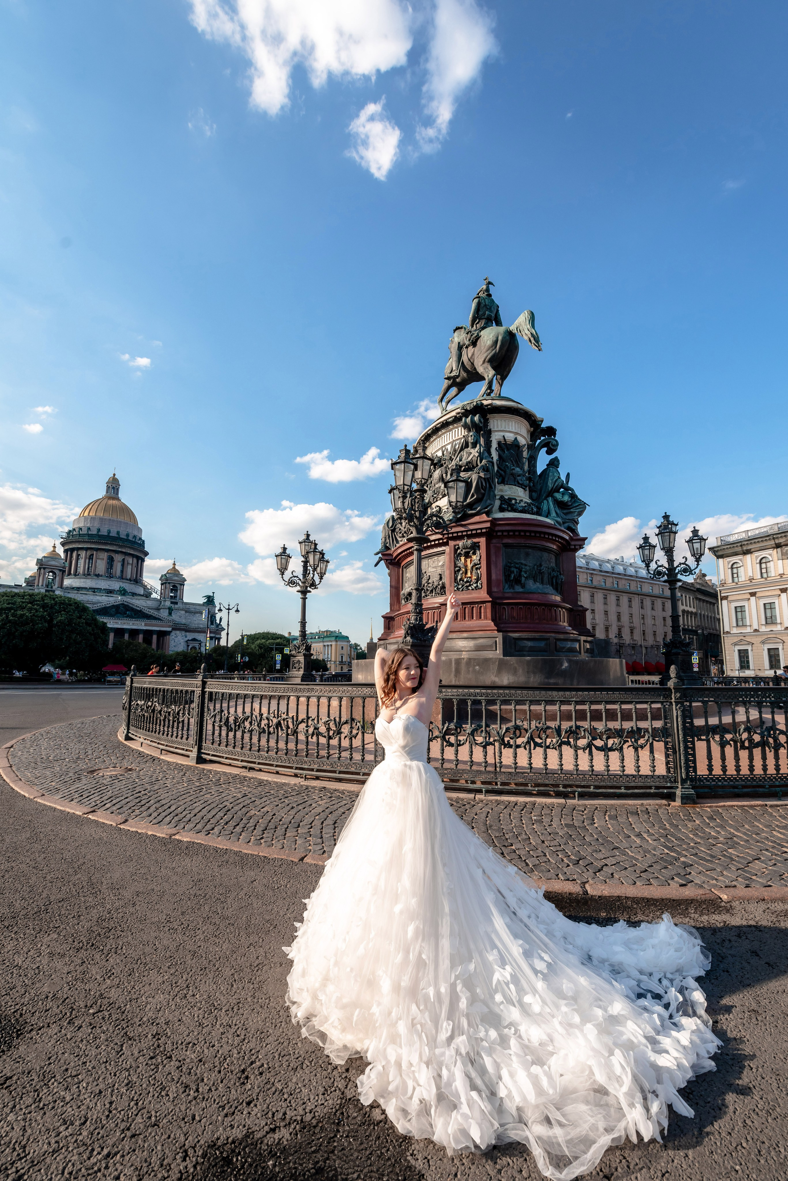 Зажигательная и динамичная свадебная фотосессия Анастасии и Максима. Портретный, семейный и свадебный фотограф в Санкт-Петербурге и в Пушкине Ширяев Денис