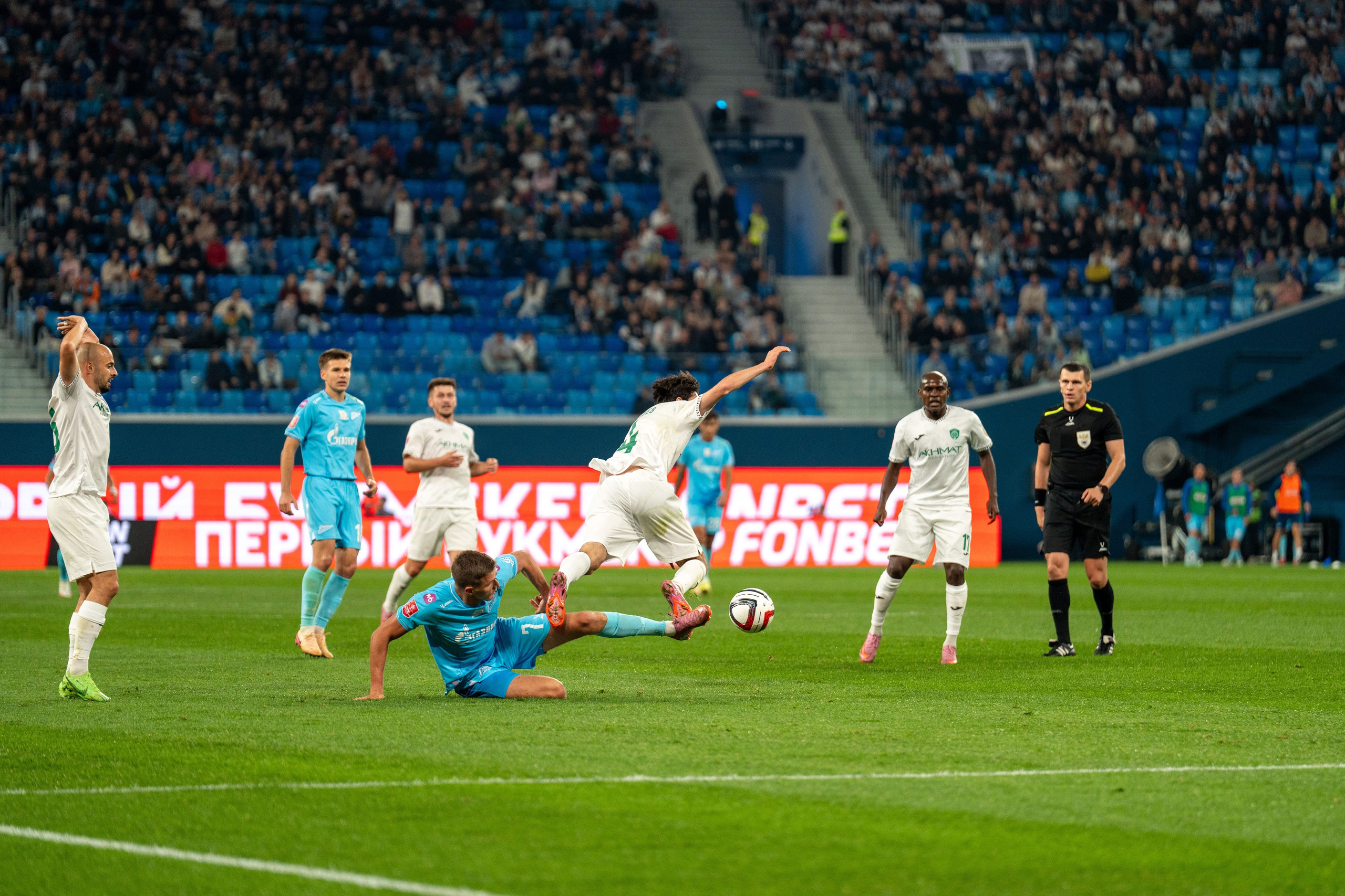 Зенит — Ахмат 2:1, Кубок России 2024/2025, Газпром Арена — репортаж Антона Гауфа. Спортивный фотограф в Санкт-Петербурге | Антон Гауф