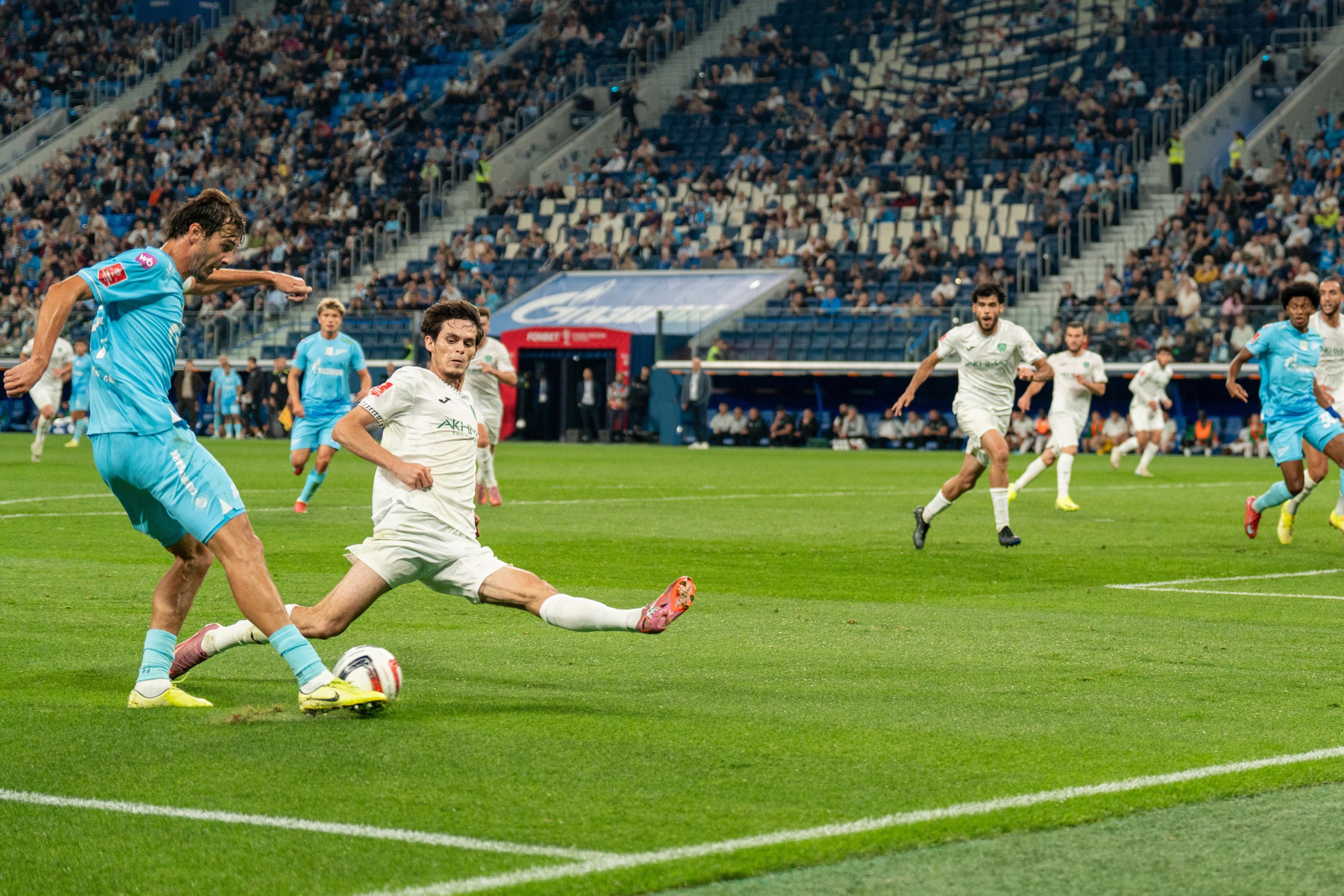 Зенит — Ахмат 2:1, Кубок России 2024/2025, Газпром Арена — репортаж Антона Гауфа. Спортивный фотограф в Санкт-Петербурге | Антон Гауф