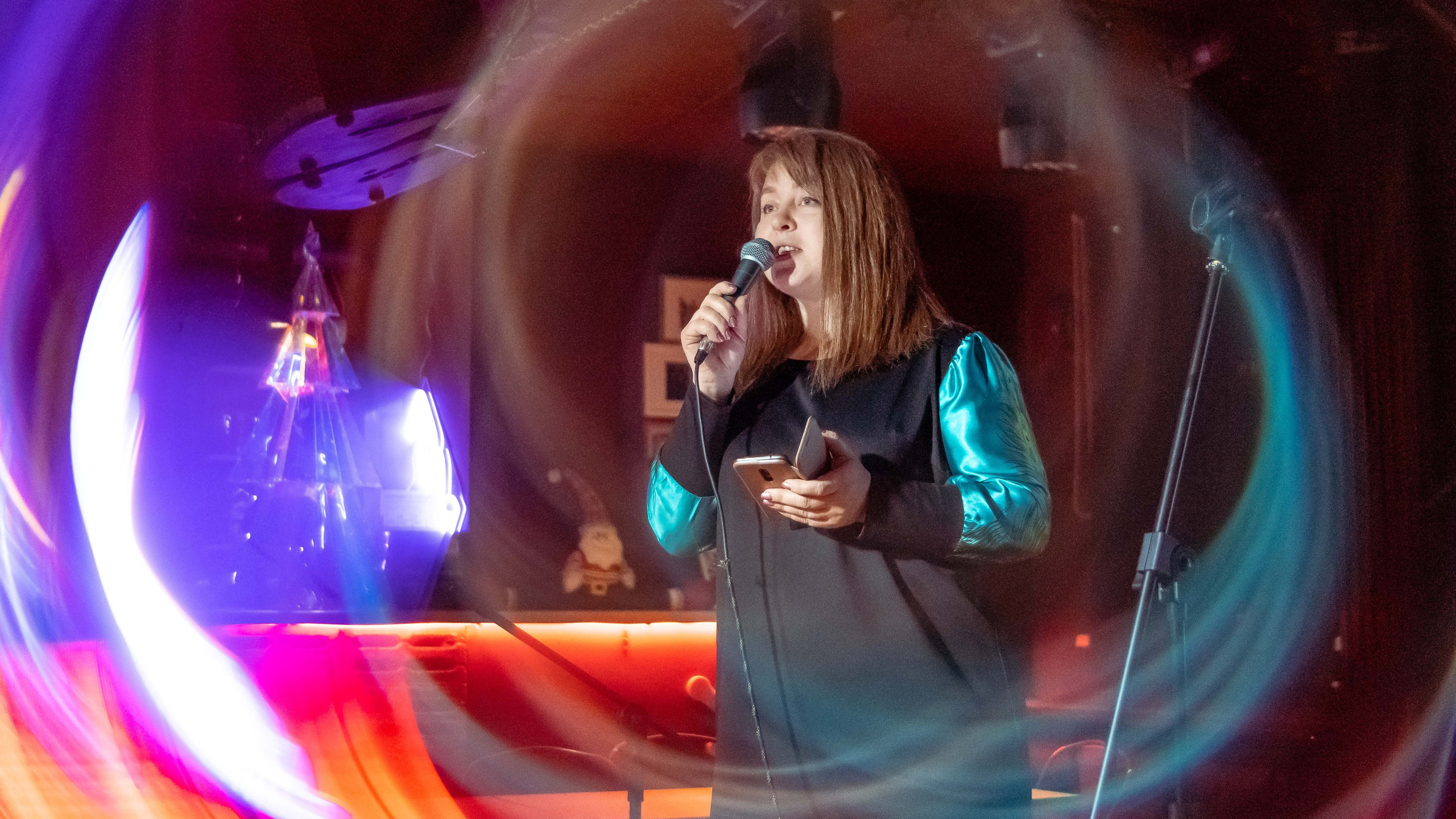 Репортажные фотографии творческого вечера Такие дела, Панда