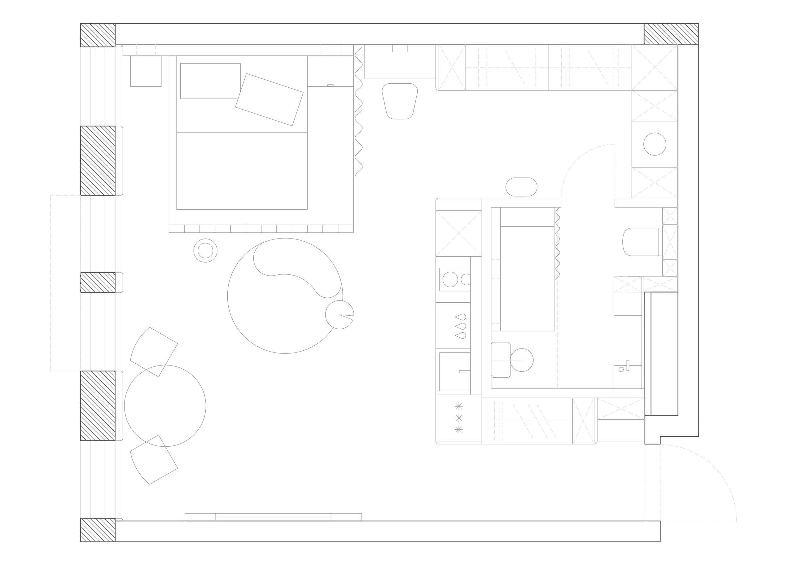 B'AIRES /44 sq m /23'. Интерьерное ателье numéro а