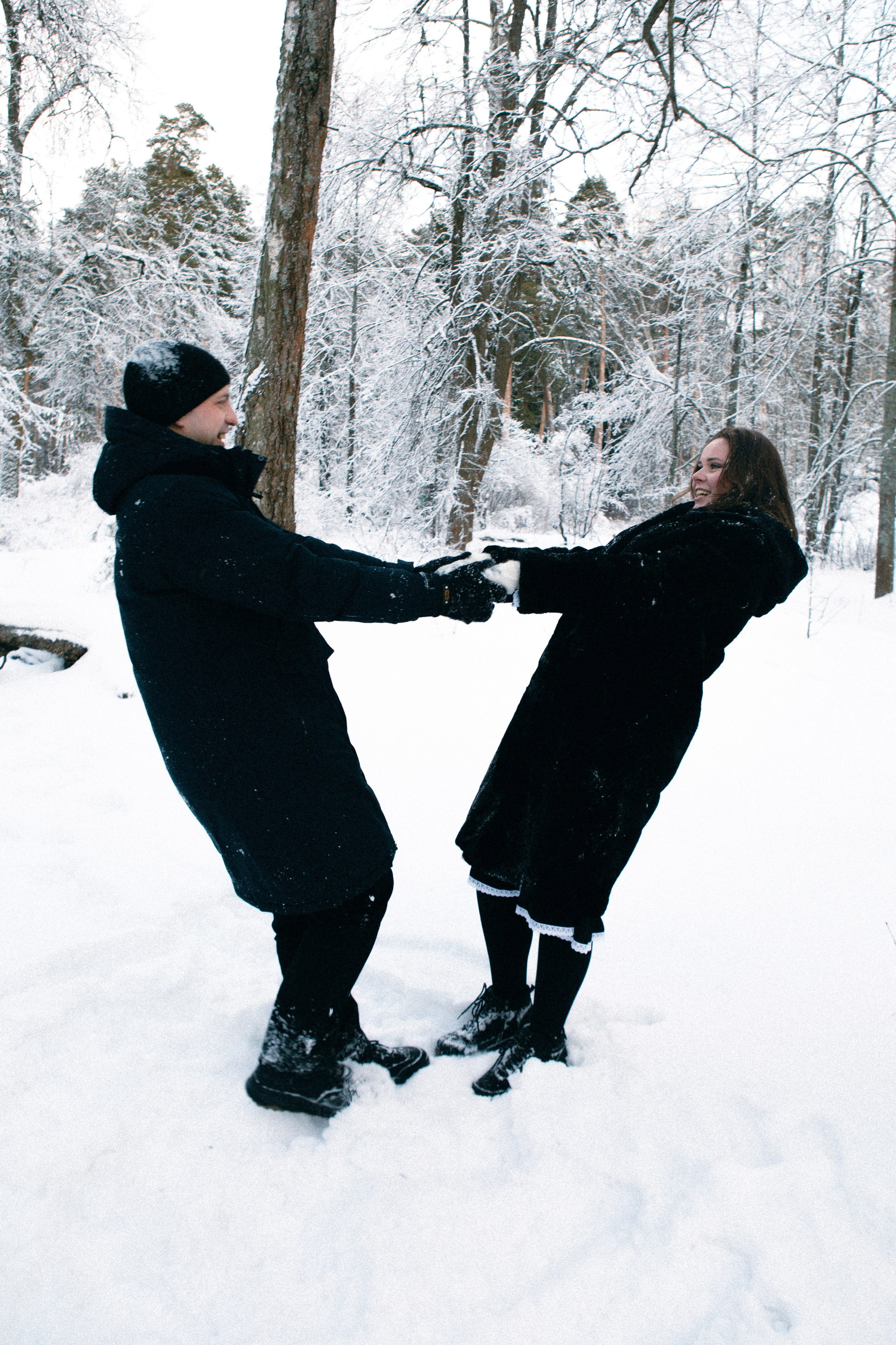 Лавстори в зимнем лесу. Портретный фотограф в Иванове Ольга Гуральник