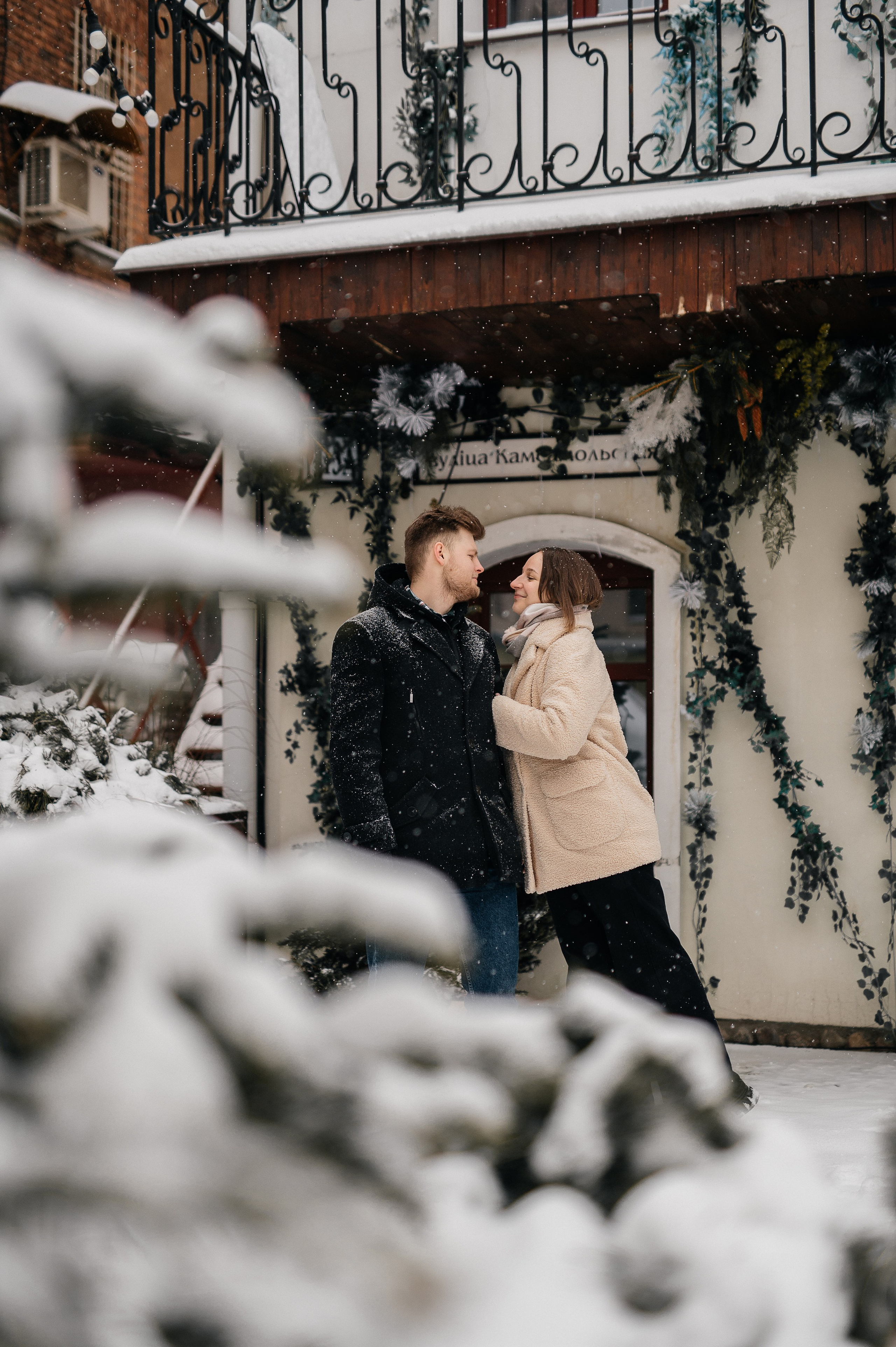 Зимняя фотосессия для Влада и Алены. Катя Курлович — семейный фотограф в Бобруйске и Минске